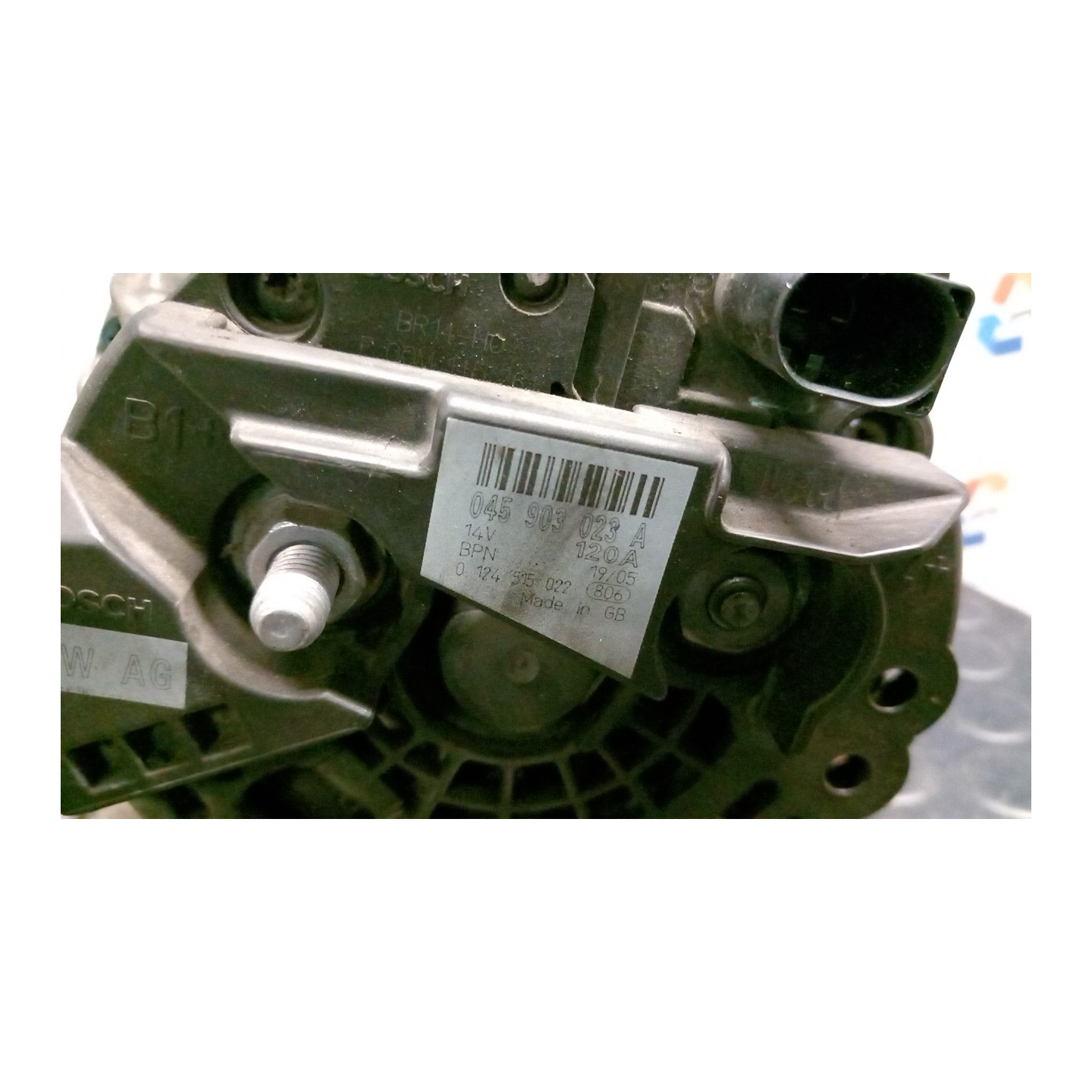 ALTERNATORE 120A ROTAZIONE BOSCH 114 VOLKSWAGEN POLO (9N) (04/05-) BNM 038903018QX