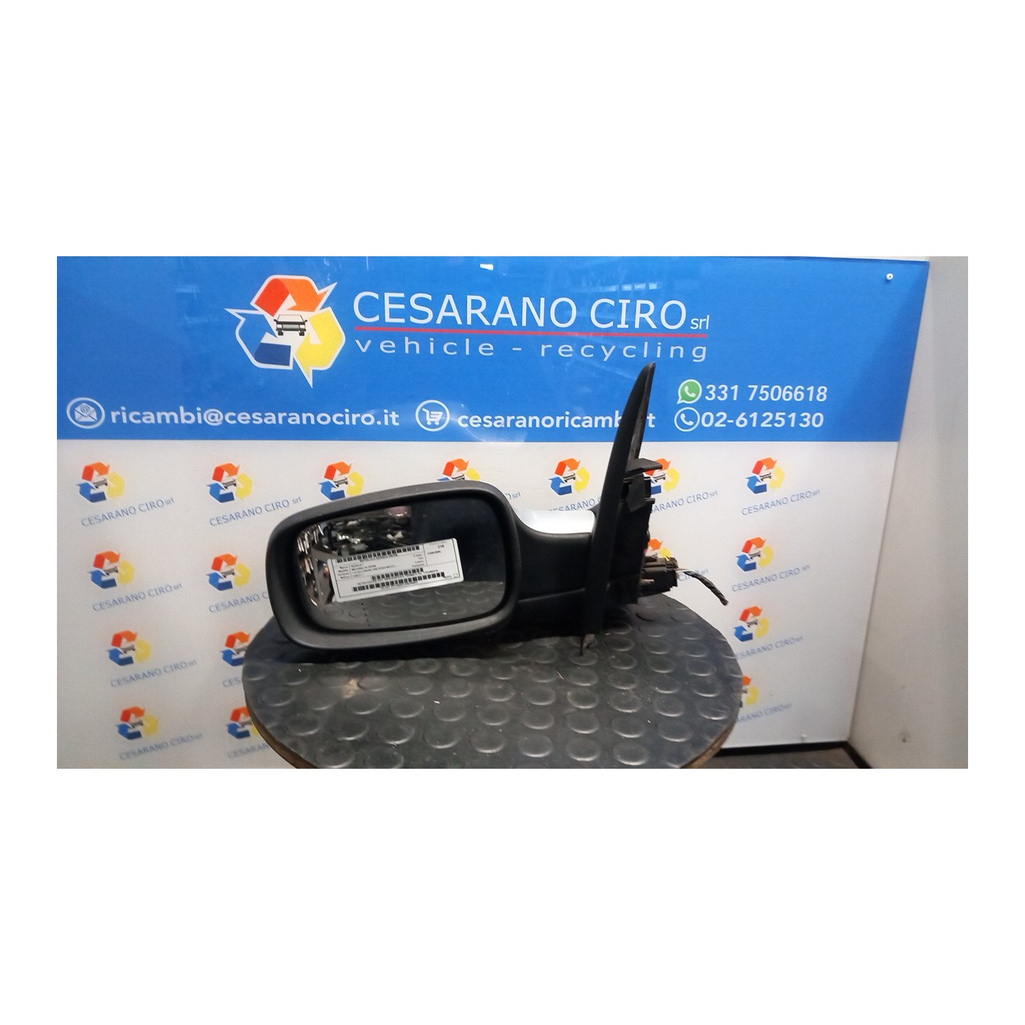 RETROVISORE EST. RIPIEGHEVOLE TERMICO SX. 166 RENAULT MEGANE 2A SERIE (02/06-08/09) K9KP7 7701068376