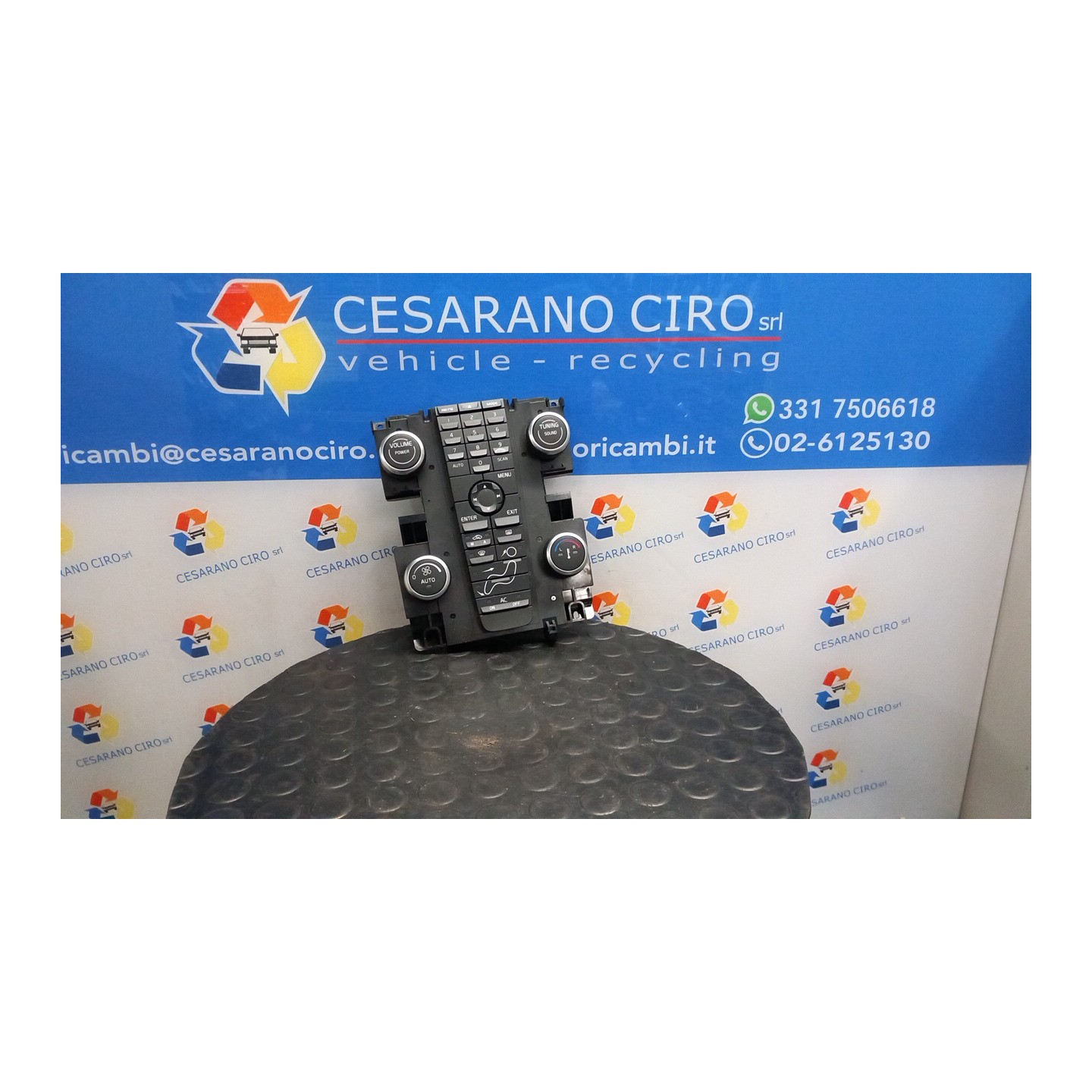 BLOCCO COMANDO CLIMATIZZAZIONE T.40123-48973 059 VOLVO V50 (02/04-12/12) D4204T 30782568