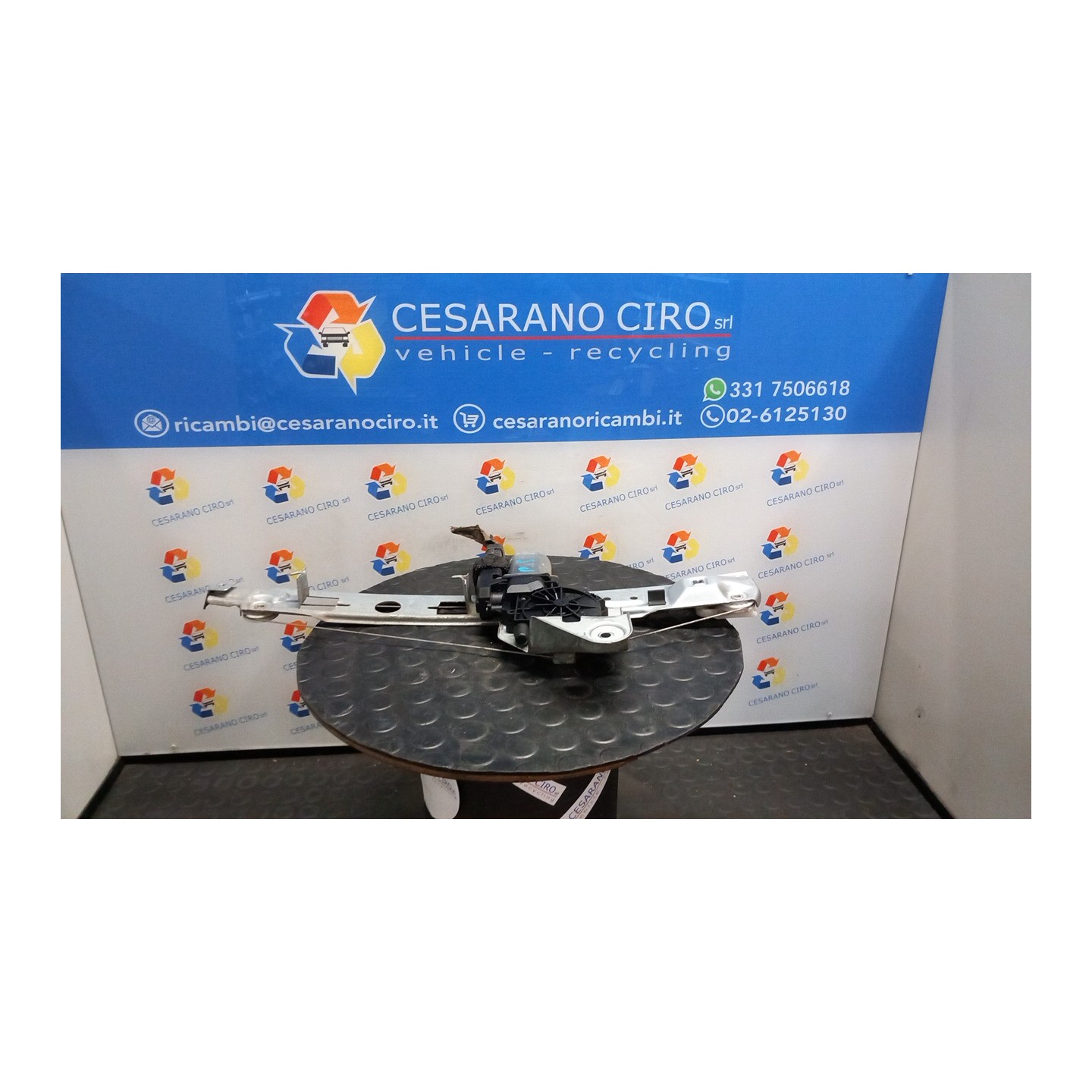 ALZACRISTALLO ELETTR. PORTA POST. CON MOTORINO IMPULSI SX. 164 RENAULT MEGANE 2A SERIE (02/06-08/09) K9KP7 8200028070