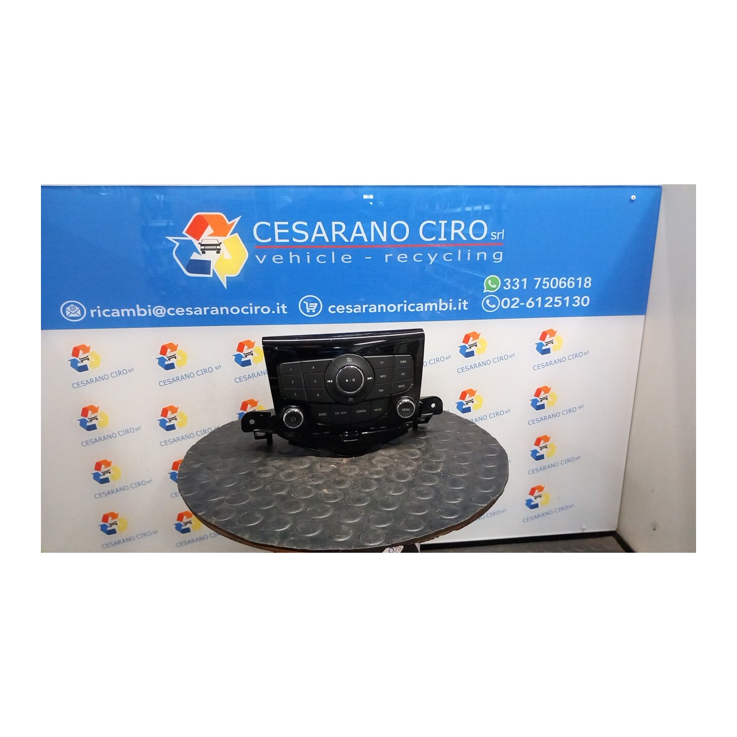 BLOCCO COMANDI AUTORADIO 019 CHEVROLET (DAEWOO) CRUZE (J300) (04/09-12/14) F16D4 13275250