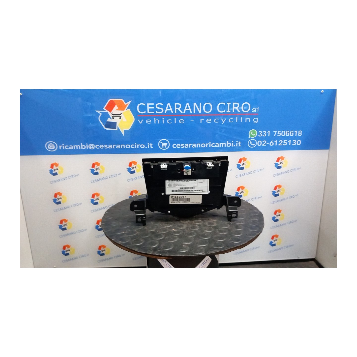 BLOCCO COMANDI AUTORADIO 019 CHEVROLET (DAEWOO) CRUZE (J300) (04/09-12/14) F16D4 13275250