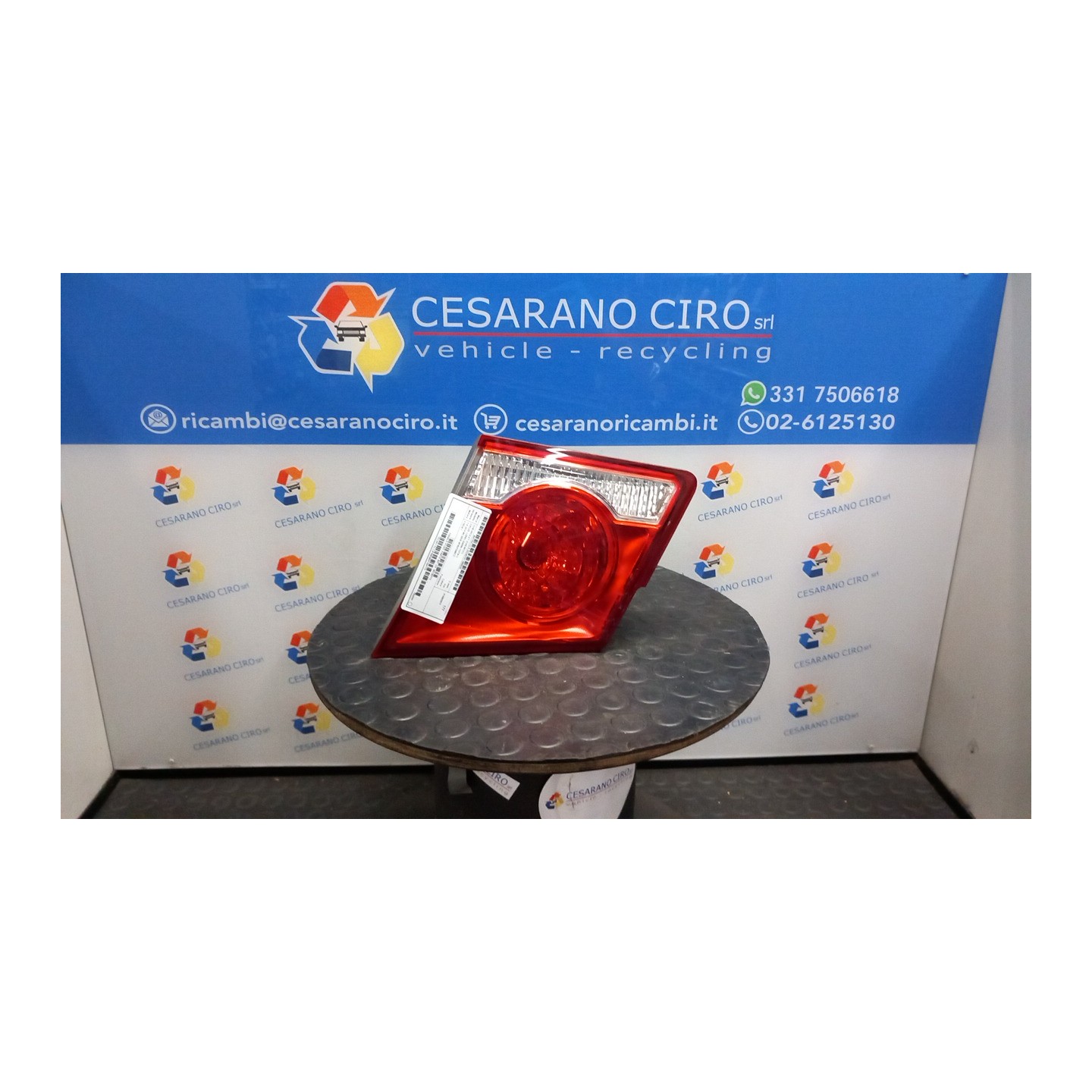 FANALE POST. PARTE INT. DX. 025 CHEVROLET (DAEWOO) CRUZE (J300) (04/09-12/14) F16D4 95130773