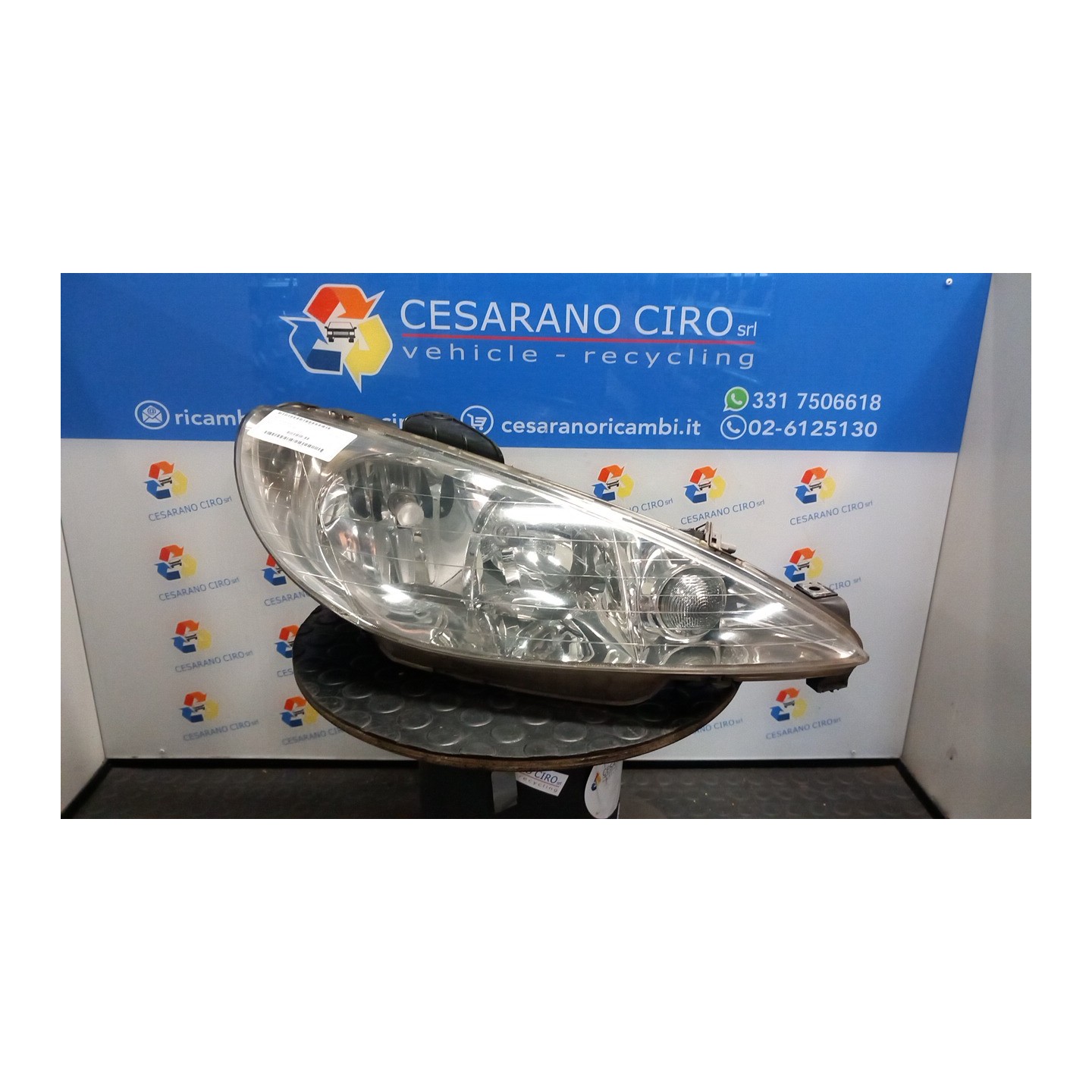 PROIETTORE DX. 041 PEUGEOT 206 (09/98-06/09) KFU 6205S7