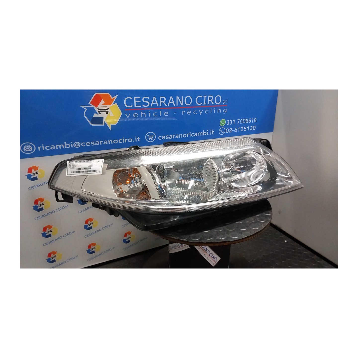 PROIETTORE DX. 037 RENAULT LAGUNA 2A SERIE (03/01-09/07) F4PC7 7701048931