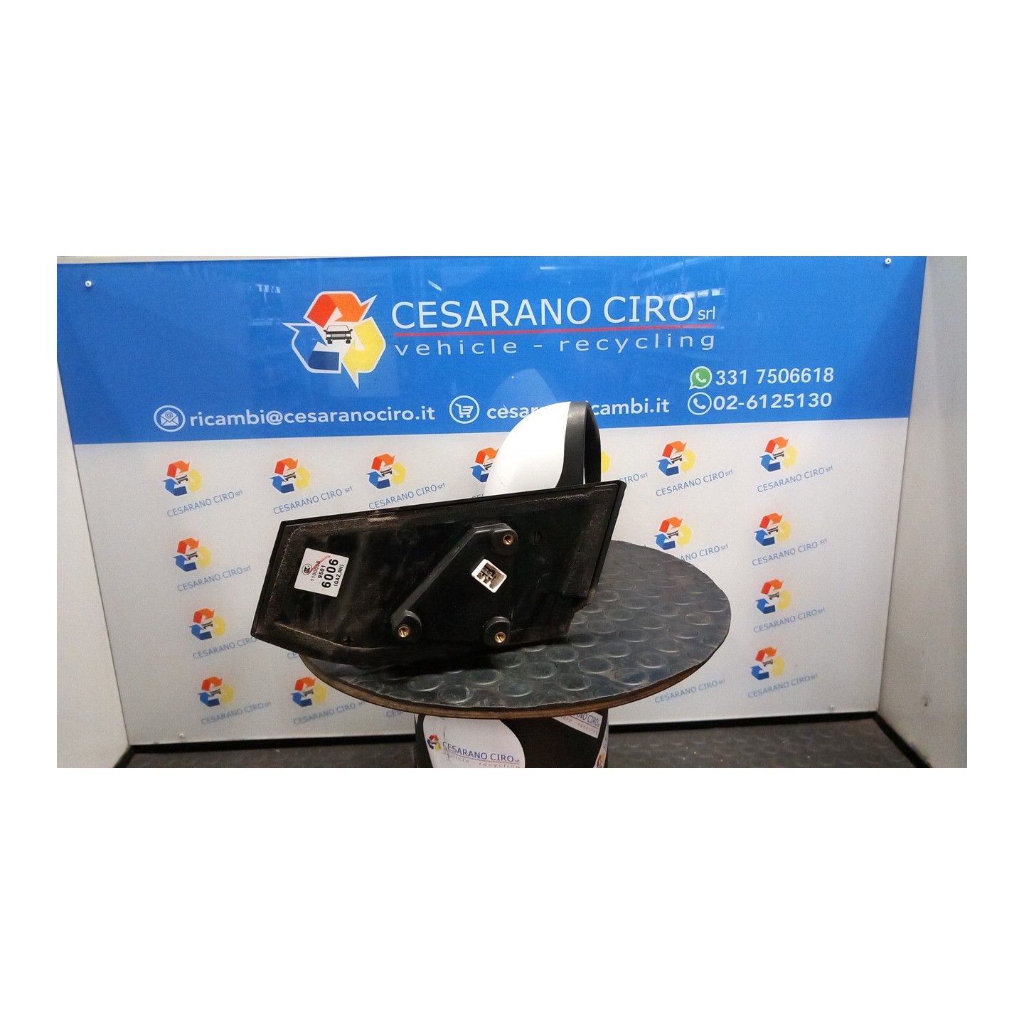 RETROVISORE EST. REGOLAZ. ELETTR. DX. 010 CHEVROLET (DAEWOO) SPARK (M300) (01/10-12/15) B12D1 95905520