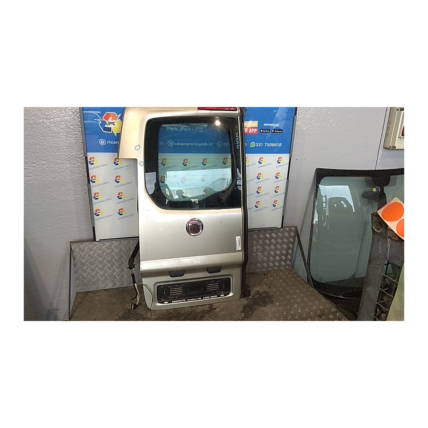 PORTA CARICO POST. A BATTENTE VETRATA SX. 043 FIAT SCUDO (3H) (01/07-12/16-) RHK 1400428988