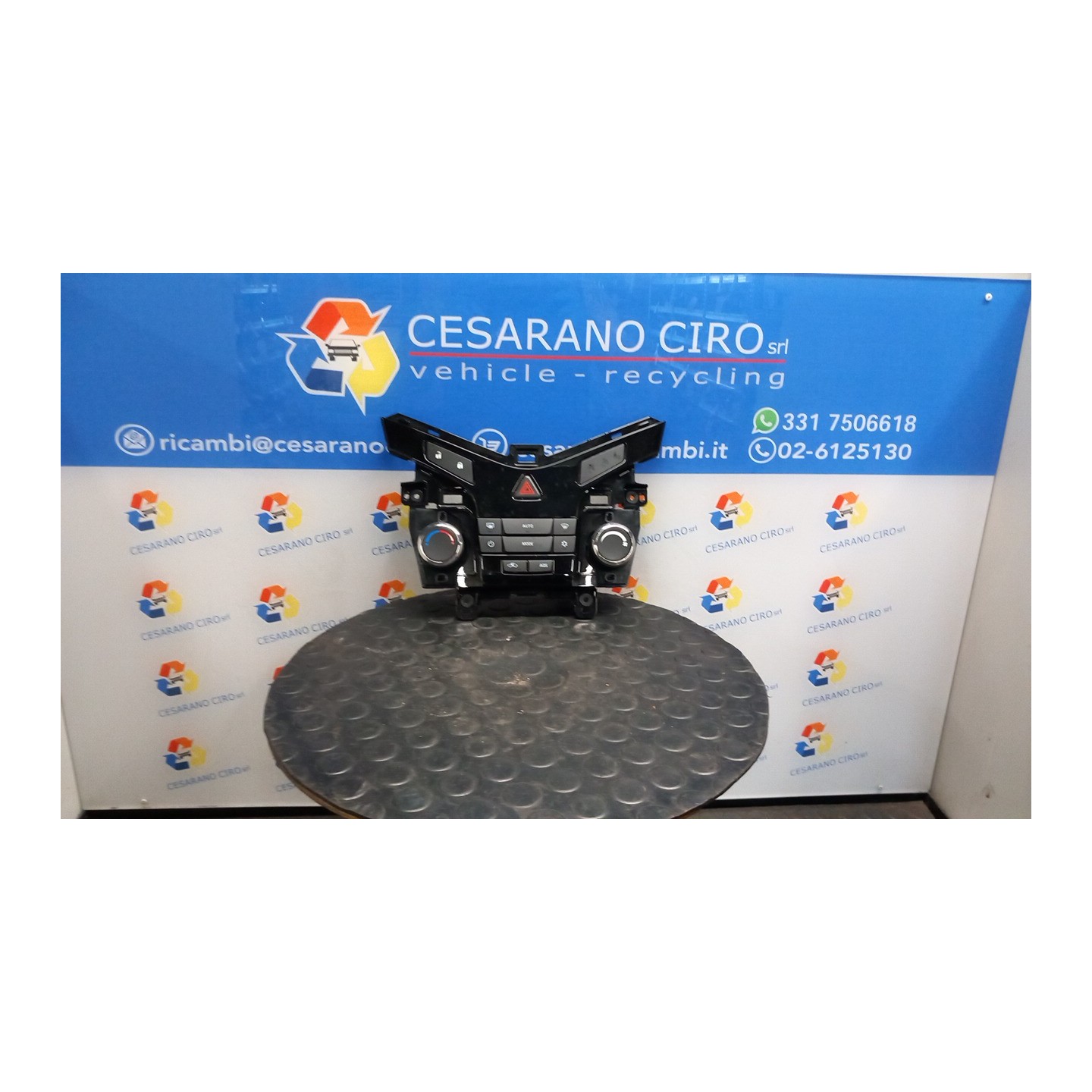 BLOCCO COMANDO CLIMATIZZAZIONE 066 CHEVROLET (DAEWOO) CRUZE (J300) (04/09-12/14) Z20S1 96933903