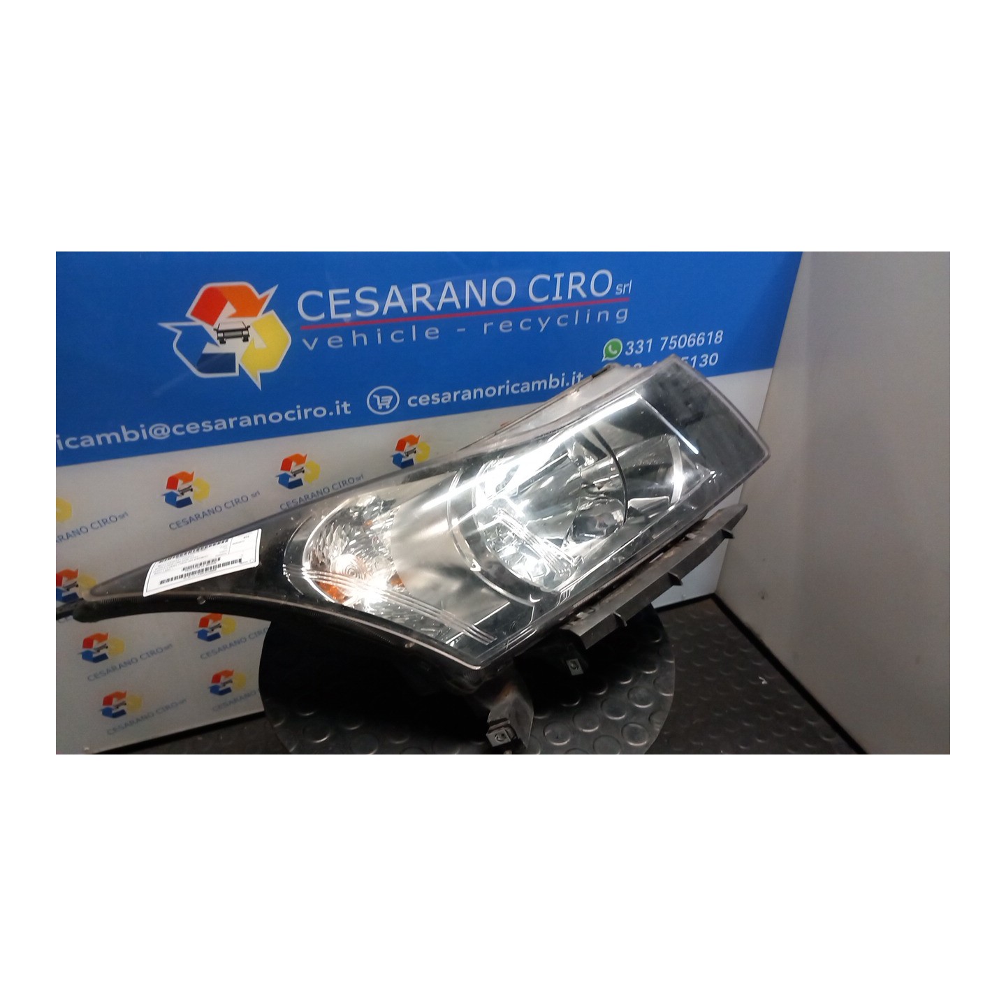 PROIETTORE DX. 077 CHEVROLET (DAEWOO) CRUZE (J300) (04/09-12/14) Z20S1 96828235