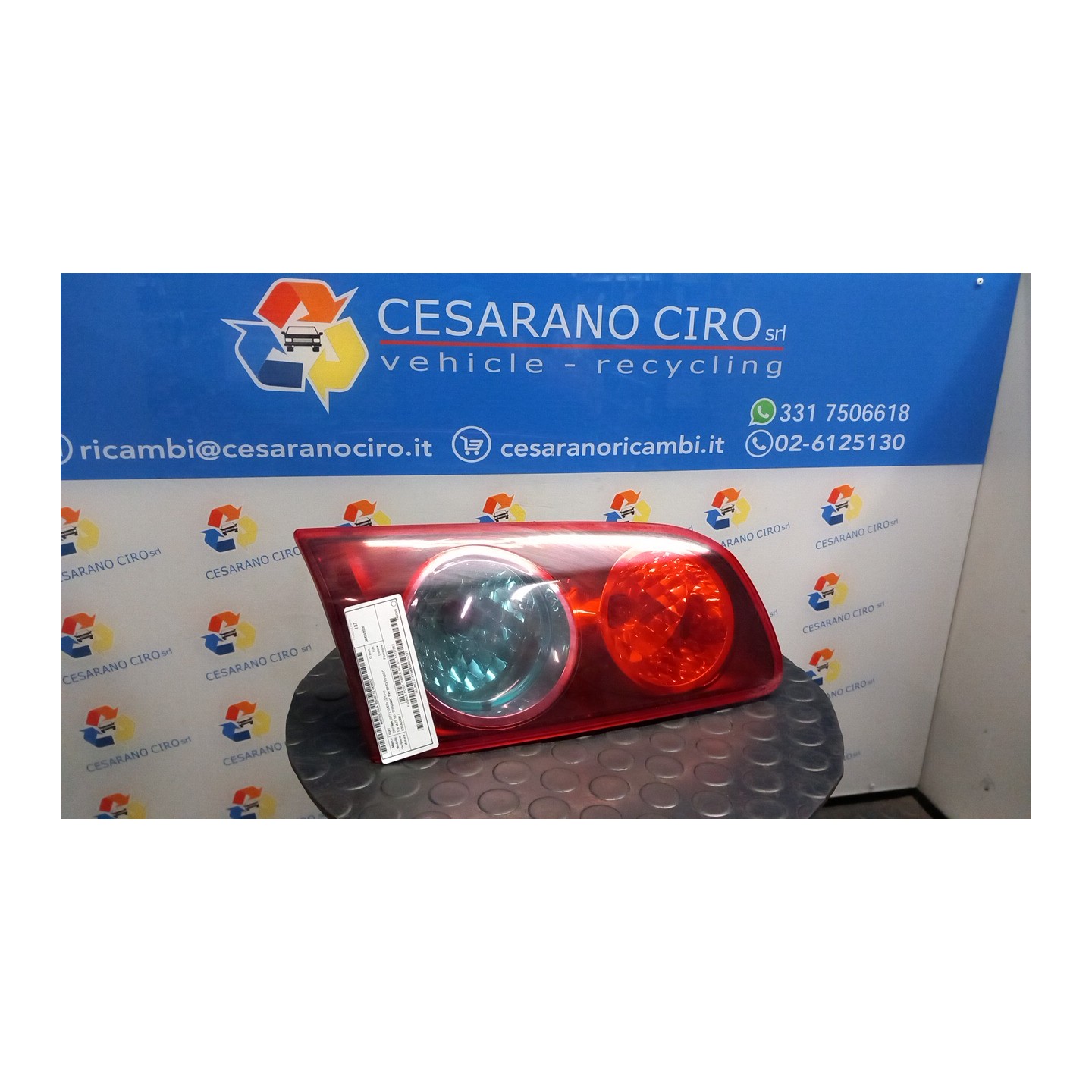 FANALE POST. PARTE INT. SX. 037 FIAT CROMA (2T) (10/07-12/11) 939A2000 51727252