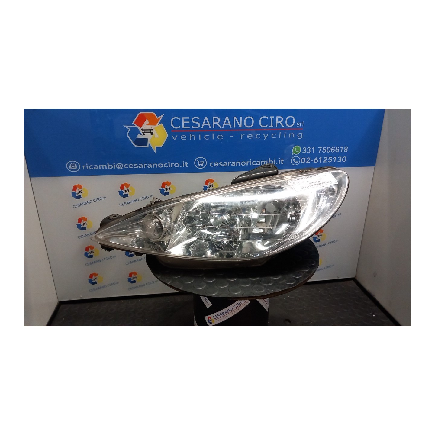 PROIETTORE SX. 078 PEUGEOT 206 (09/98-06/09) KFU 6204S7