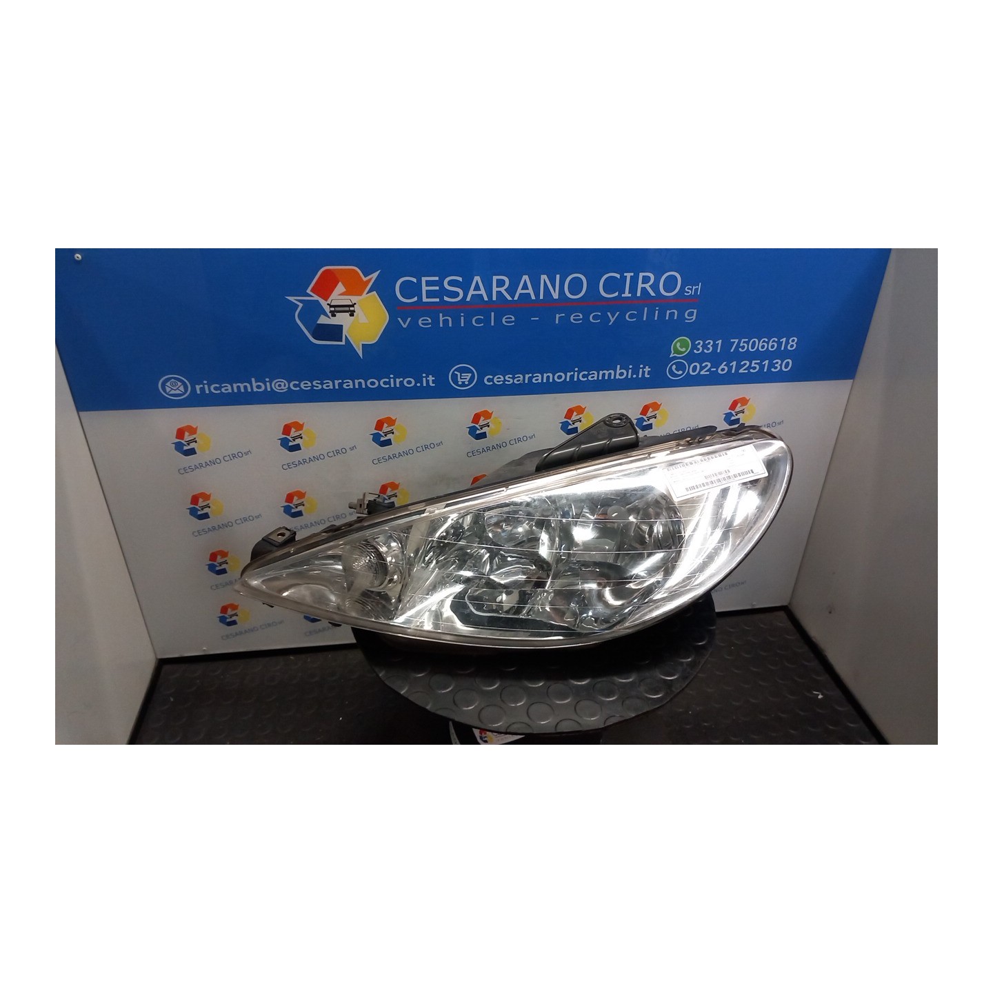 PROIETTORE SX. 078 PEUGEOT 206 (09/98-06/09) KFU 6204S7
