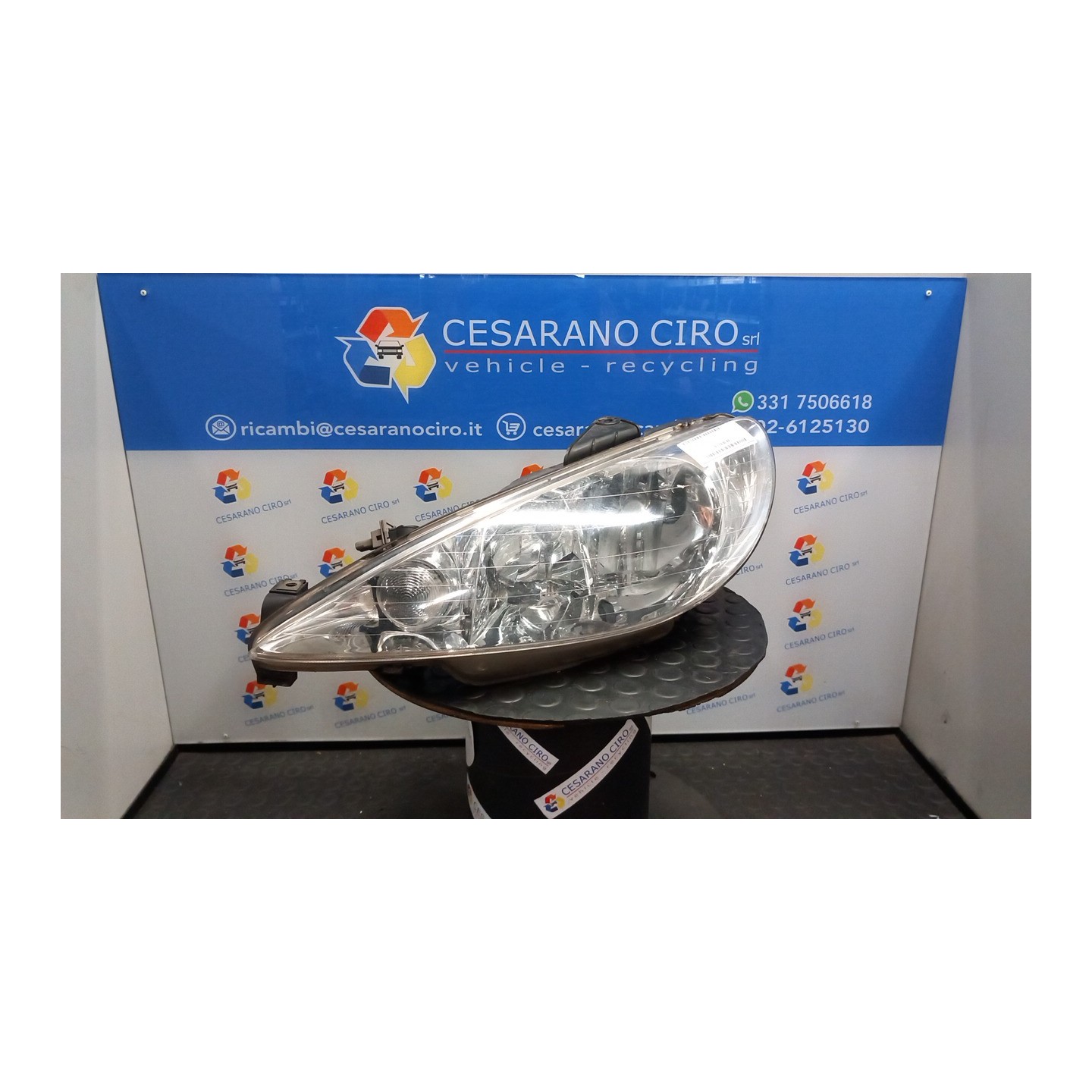 PROIETTORE SX. 078 PEUGEOT 206 (09/98-06/09) KFU 6204S7