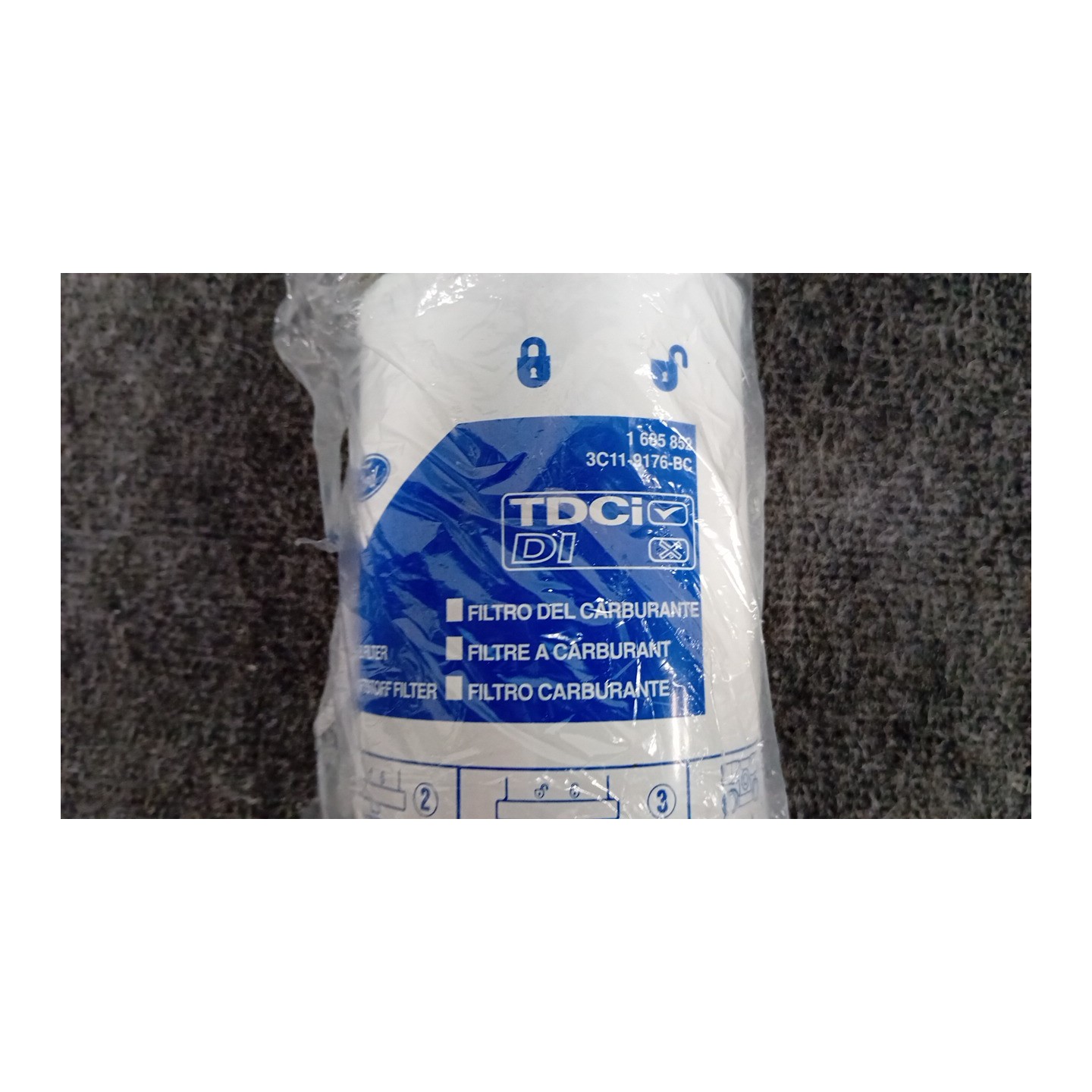 FILTRO CARBURANTE 6" 015 FORD TRANSIT (FY) (09/00-06/06)  1685852