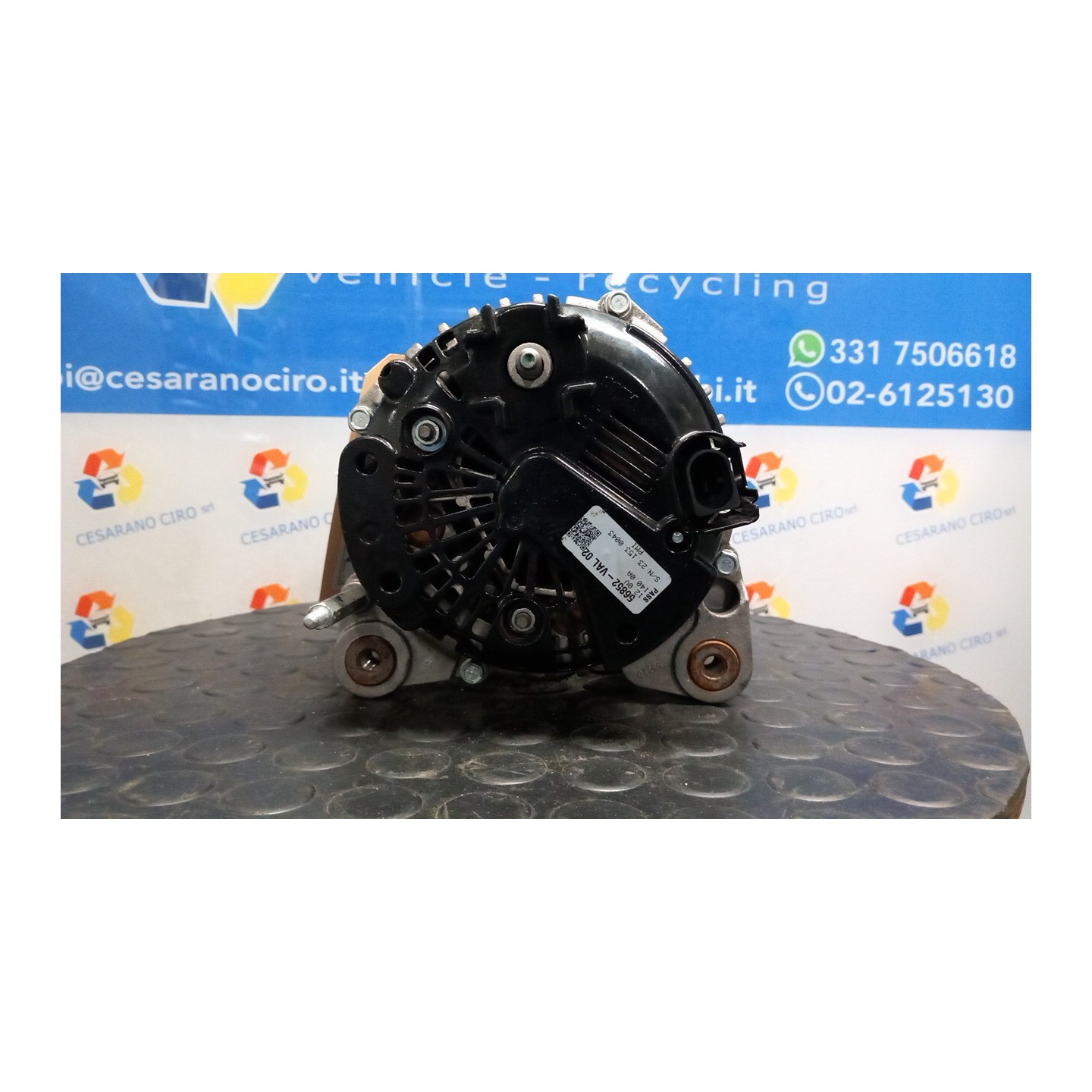 ALTERNATORE 140AMP VALEO ROTAZ. 034 VOLKSWAGEN GOLF (1K) (10/03-12/09) BSE 06F903023HX