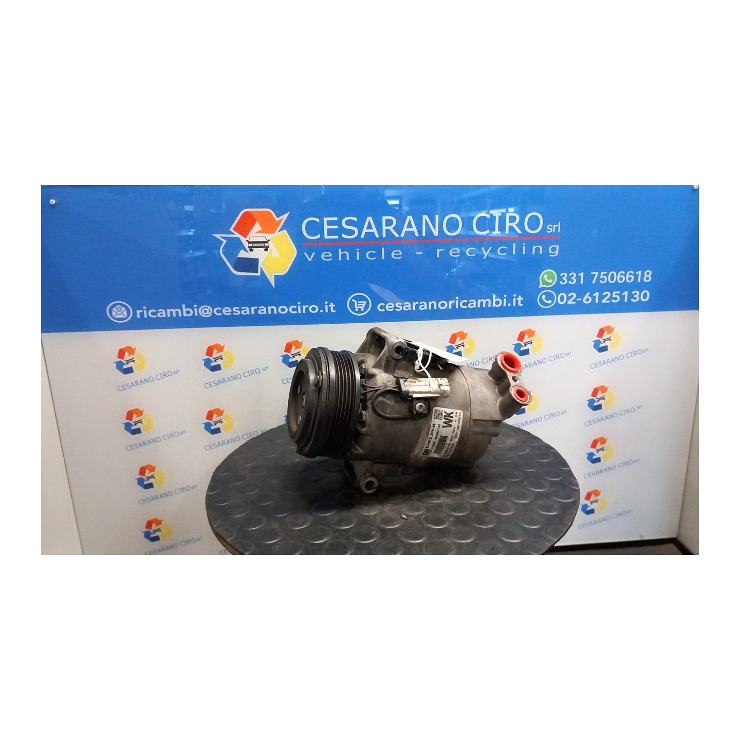 COMPRESSORE A/C 027 OPEL MERIVA (X03) (03/03-12/10) Z16XEP 93190814