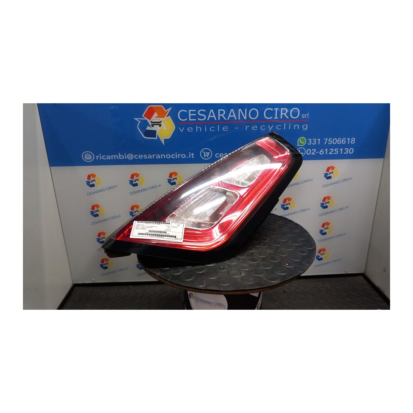FANALE POST. RACING,SPORT DX. 092 FIAT PUNTO EVO (3J) (08/09-07/13) 199A4000 51927094