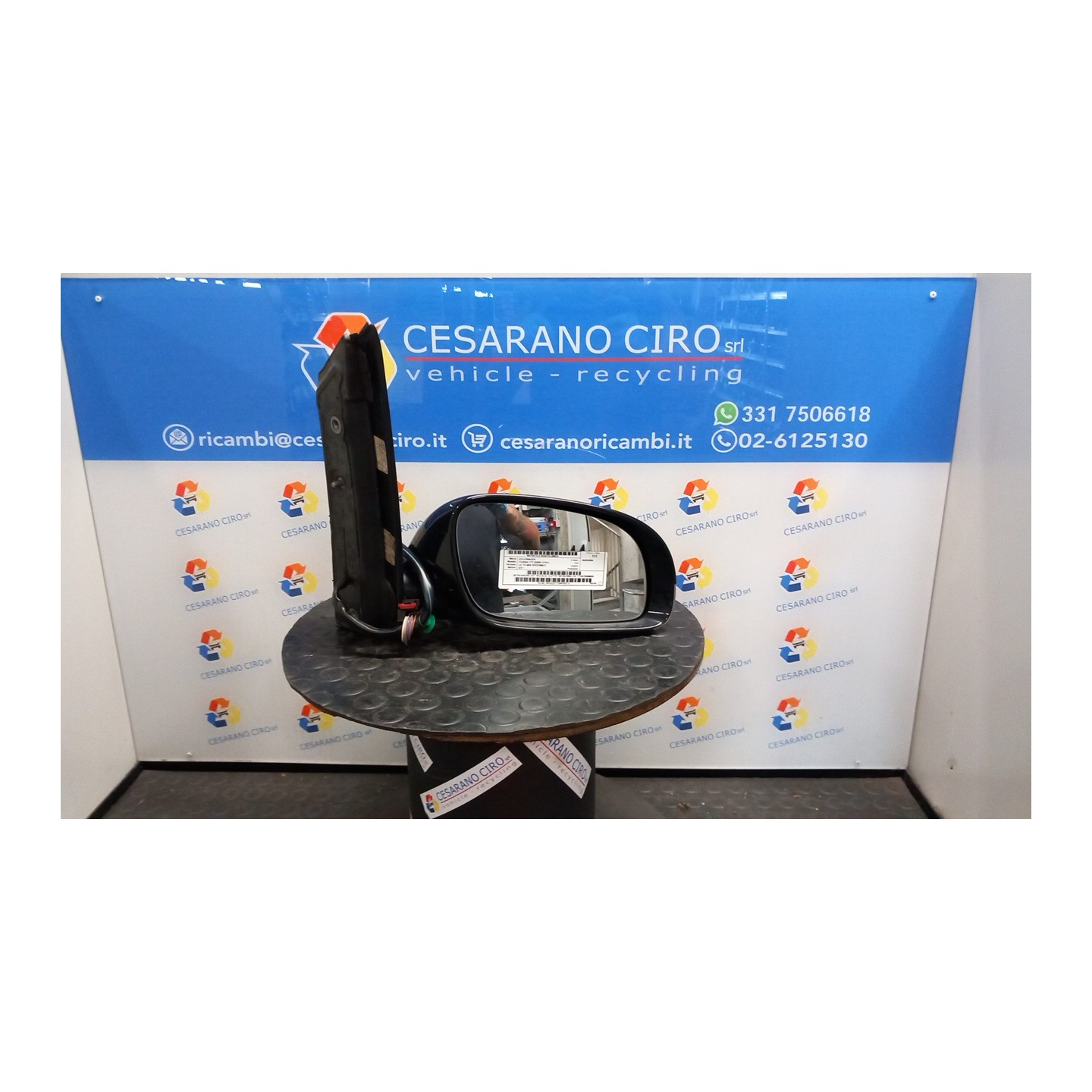 RETROVISORE EST. REGOLAZ. ELETTR. RICHIUDIBILI DX. 015 VOLKSWAGEN TOURAN (1T) (02/03-11/10) AZV 1T1857508M9B9