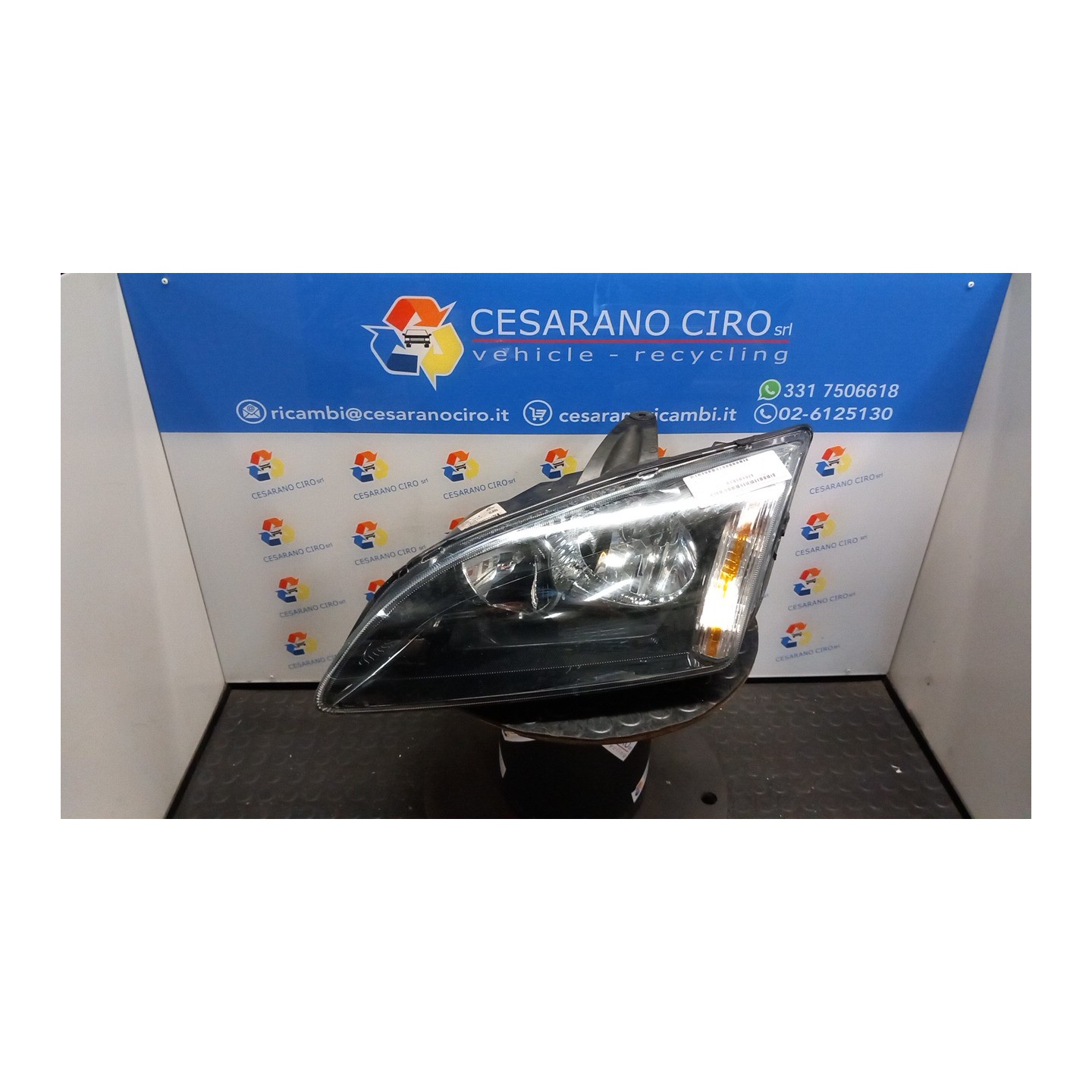 PROIETTORE C/ CORNICE FINITURA NERA SX. 009 FORD FOCUS (CAP) (11/04-06/08) KKDA 1480996