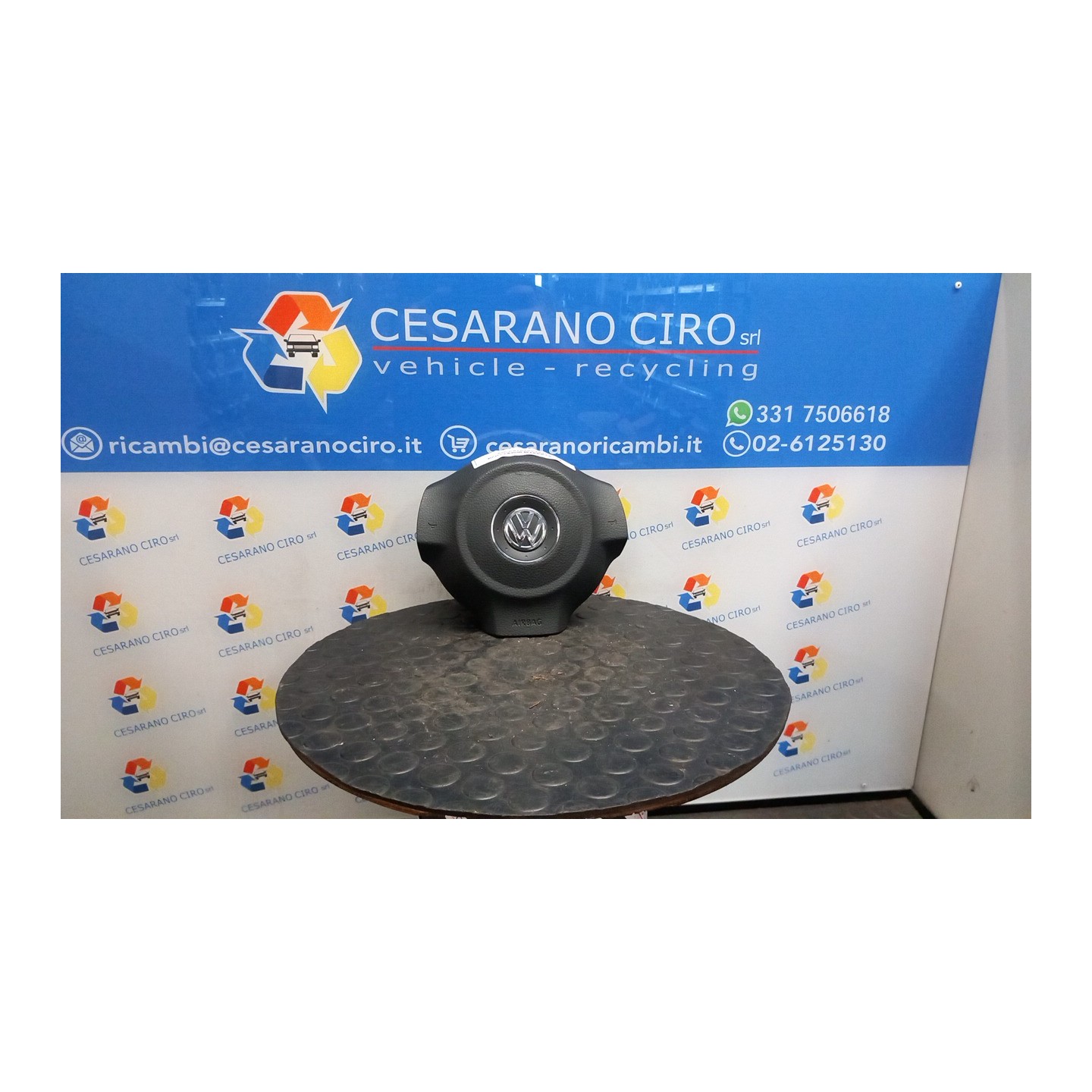 DISPOSITIVO AIRBAG LATO GUIDA 031 VOLKSWAGEN POLO (6R) (05/09-10/14) CGG 6R0880201D81U