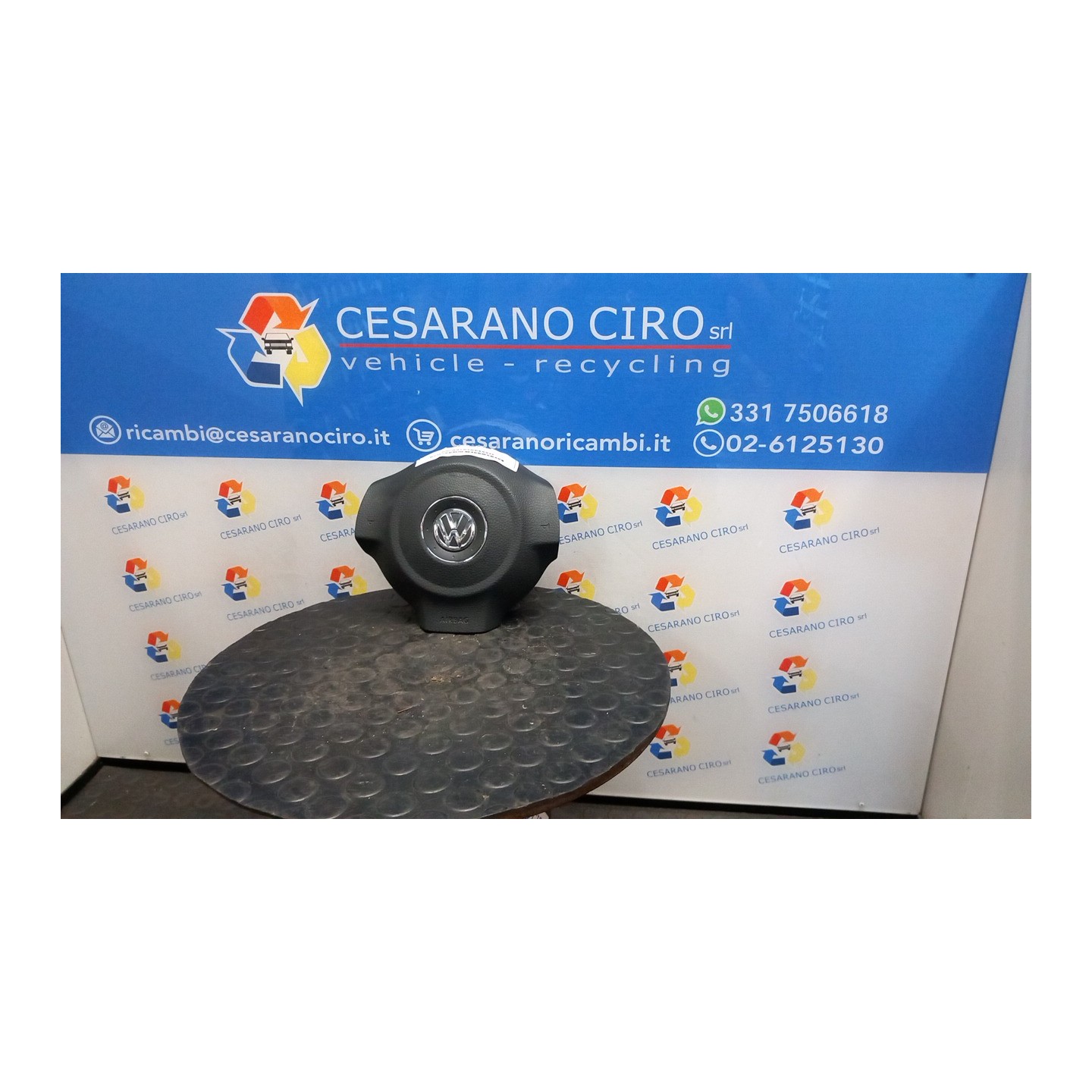DISPOSITIVO AIRBAG LATO GUIDA 031 VOLKSWAGEN POLO (6R) (05/09-10/14) CGG 6R0880201D81U