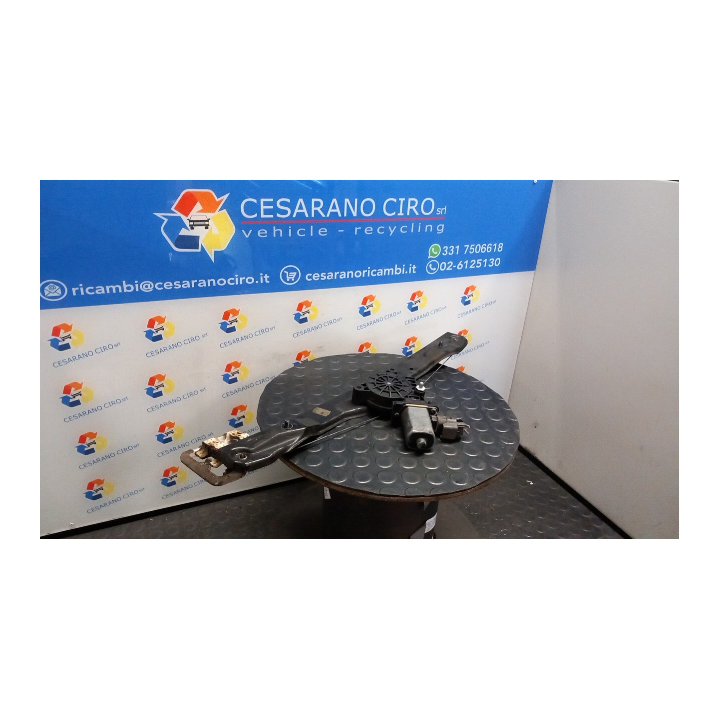 ALZACRISTALLO ELETTR. PORTA ANT. C/MOTORINO DX. 053 FIAT PANDA VAN (33) (06/12-09/18) 312B2000 52076549