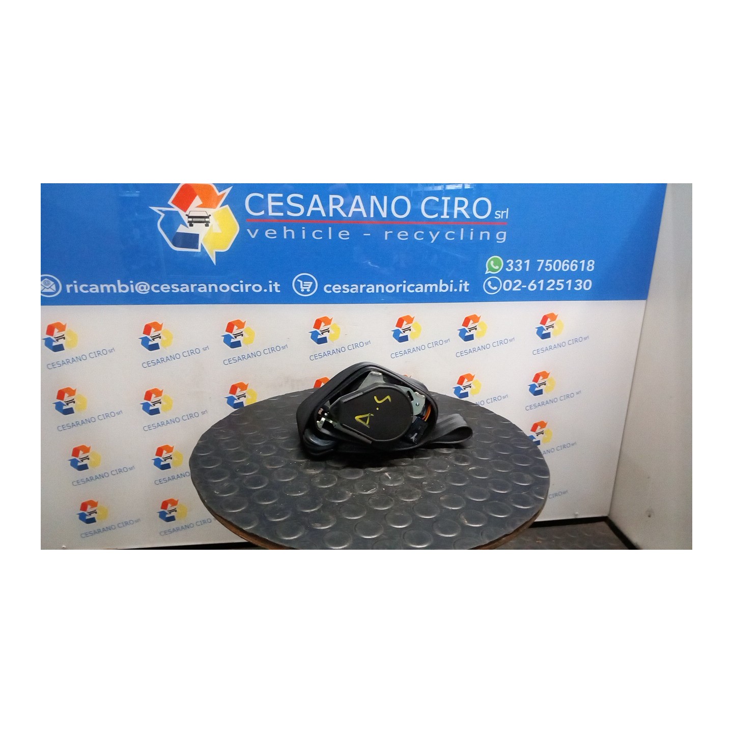 CINTURA DI SICUREZZA ANT. SX. 033 PEUGEOT 1007 (04/05-06/10) 9HZ 8974V6