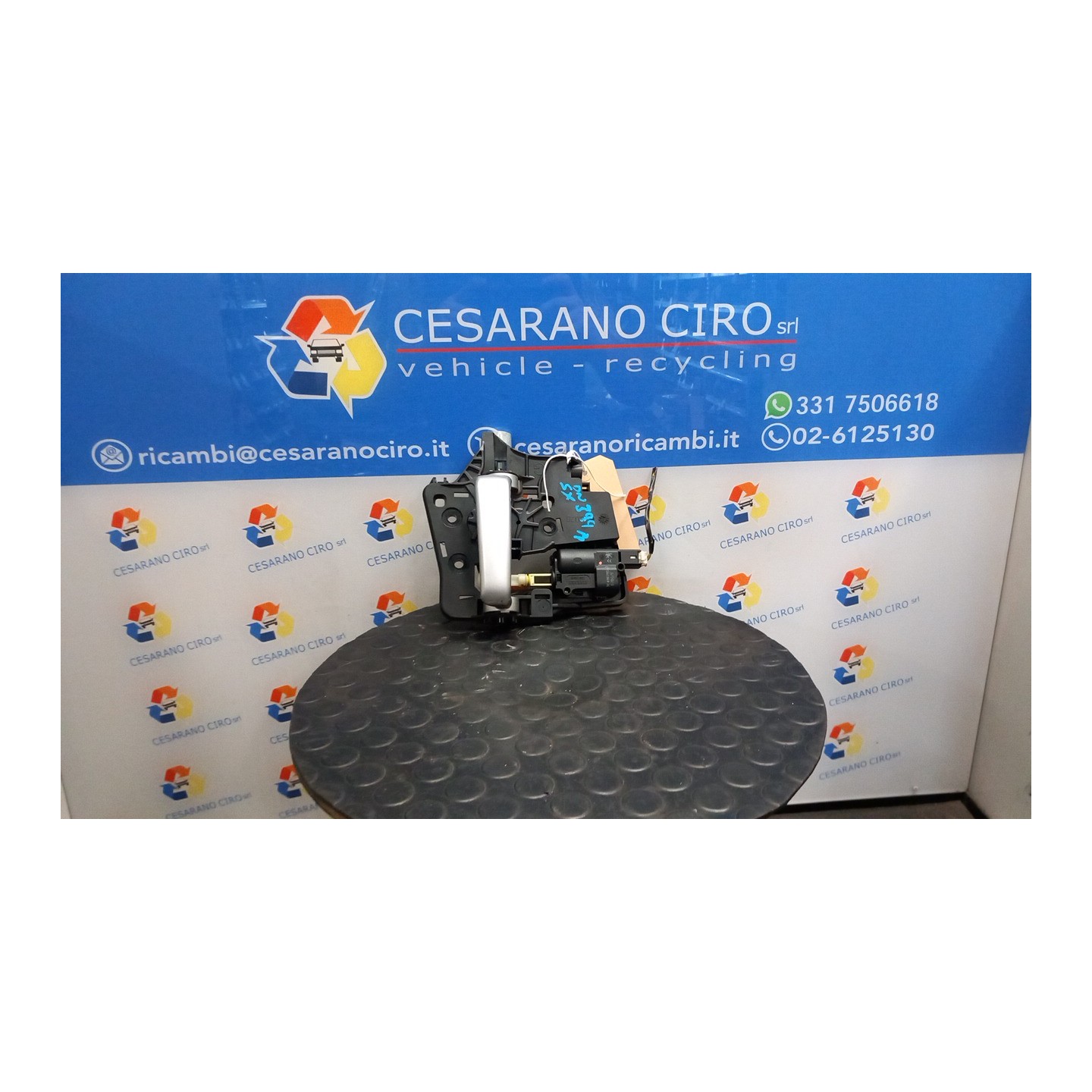 MANIGLIA INT. APERTURA  PORTA ANT. GRIGIO SX. 036 PEUGEOT 1007 (04/05-06/10) 9HZ 9143J6