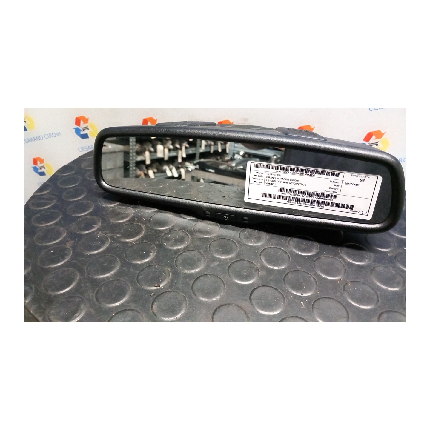 RETROVISORE INTERNO 064 CHRYSLER GRAND VOYAGER (03/08-) VM64C K04696545AB
