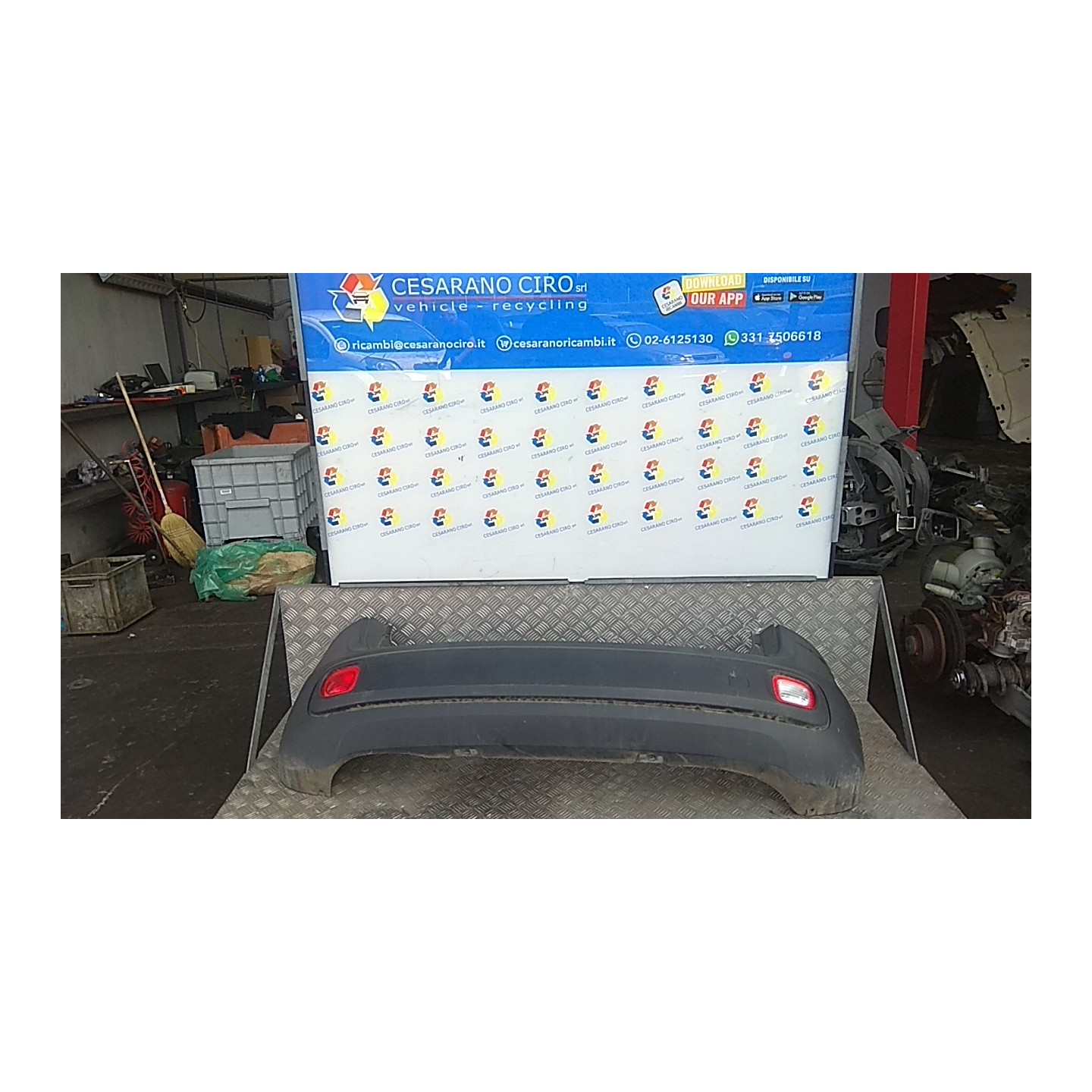 PARAURTI POST. 041 FIAT PANDA VAN (33) (06/12-09/18) 312B2000 735537016