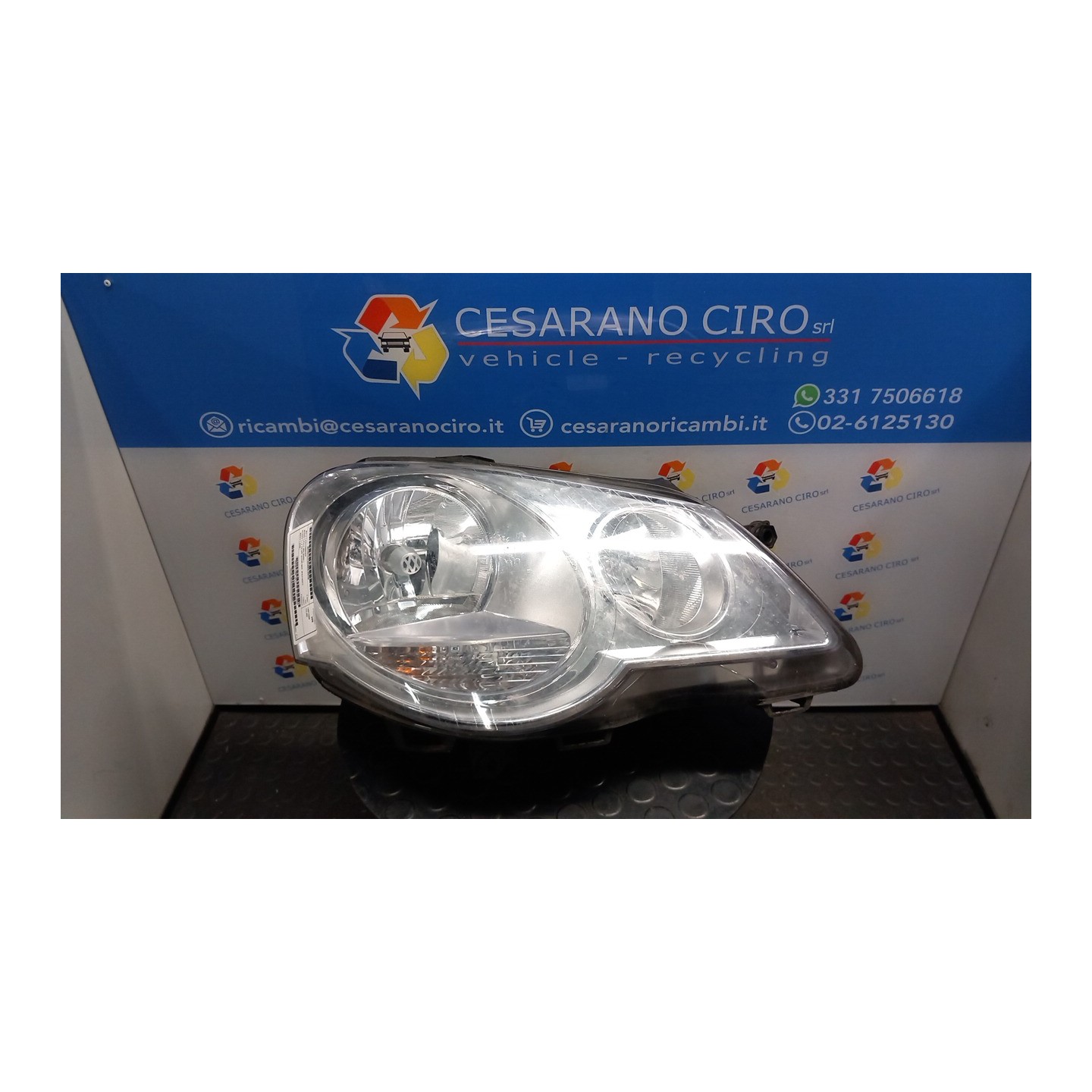 PROIETTORE VALEO DX. 100 VOLKSWAGEN POLO (9N) (04/05-) BWB 6Q1941008AT