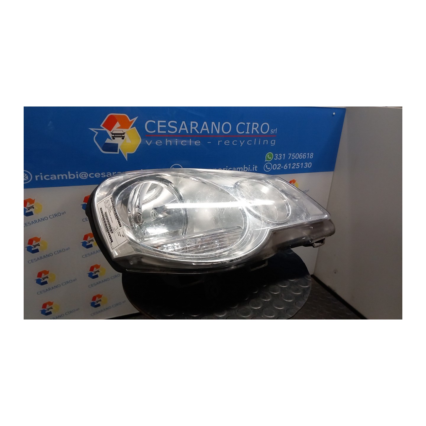 PROIETTORE VALEO DX. 100 VOLKSWAGEN POLO (9N) (04/05-) BWB 6Q1941008AT
