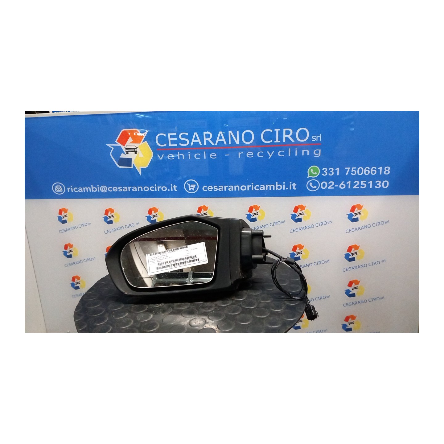 RETROVISORE EST. REGOLAZ. ELETTR. SX 026 MERCEDES-BENZ CLASSE A (W/C169) (07/04-04/13 266920 NB2413013036002SX