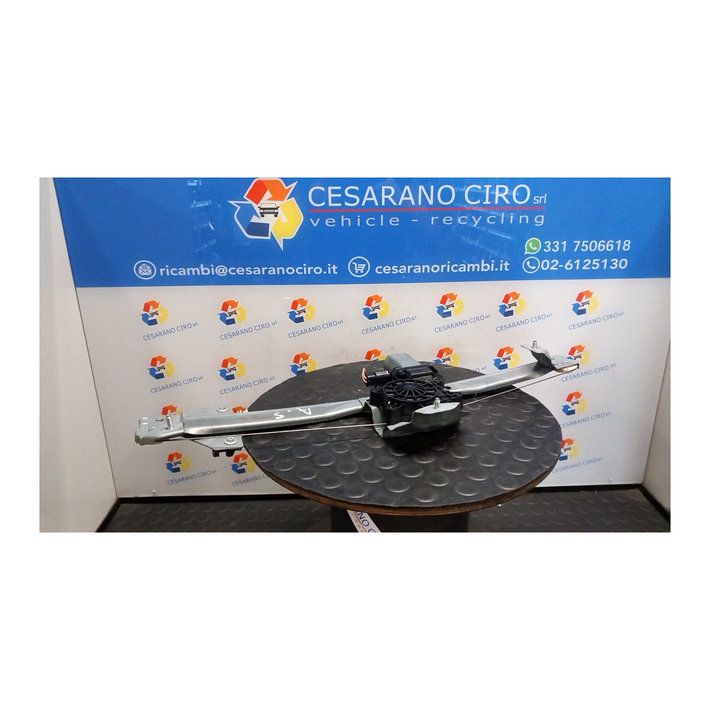 ALZACRISTALLO ELETTR. PORTA ANT. CON MOTORINO SX. 033 DACIA DOKKER FURGONE (11/12-) K9KC6 807218632R