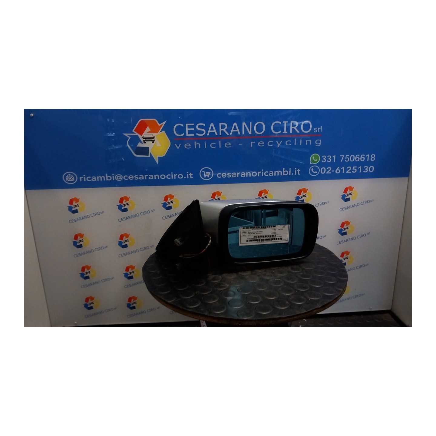 RETROVISORE EST. TERMICO REGOLAZ. ELETTR. DX. 047 BMW SERIE 5 (E39) (09/95-09/00) 306D1 51168184836