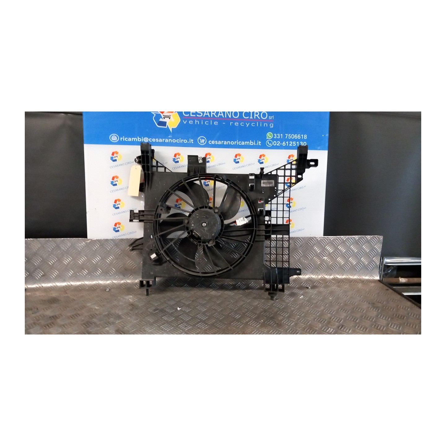 ELETTROVENTOLA CON SUPPORTO 173 DACIA DUSTER (03/10-12/13) K4MA6 8200880555