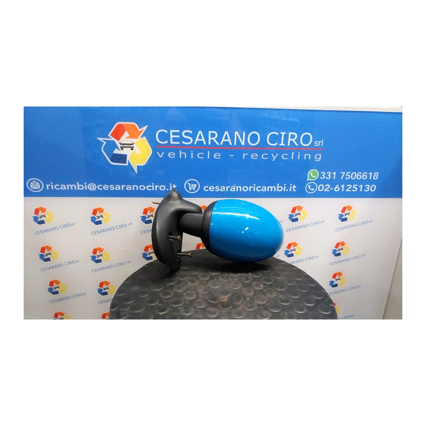 RETROVISORE EST. REGOLAZ. ELETTR. -09/00 C/MODANATURA CALOTTA SX. 056 RENAULT TWINGO 1A SERIE (08/98-09/07) D7FF7 8200039873