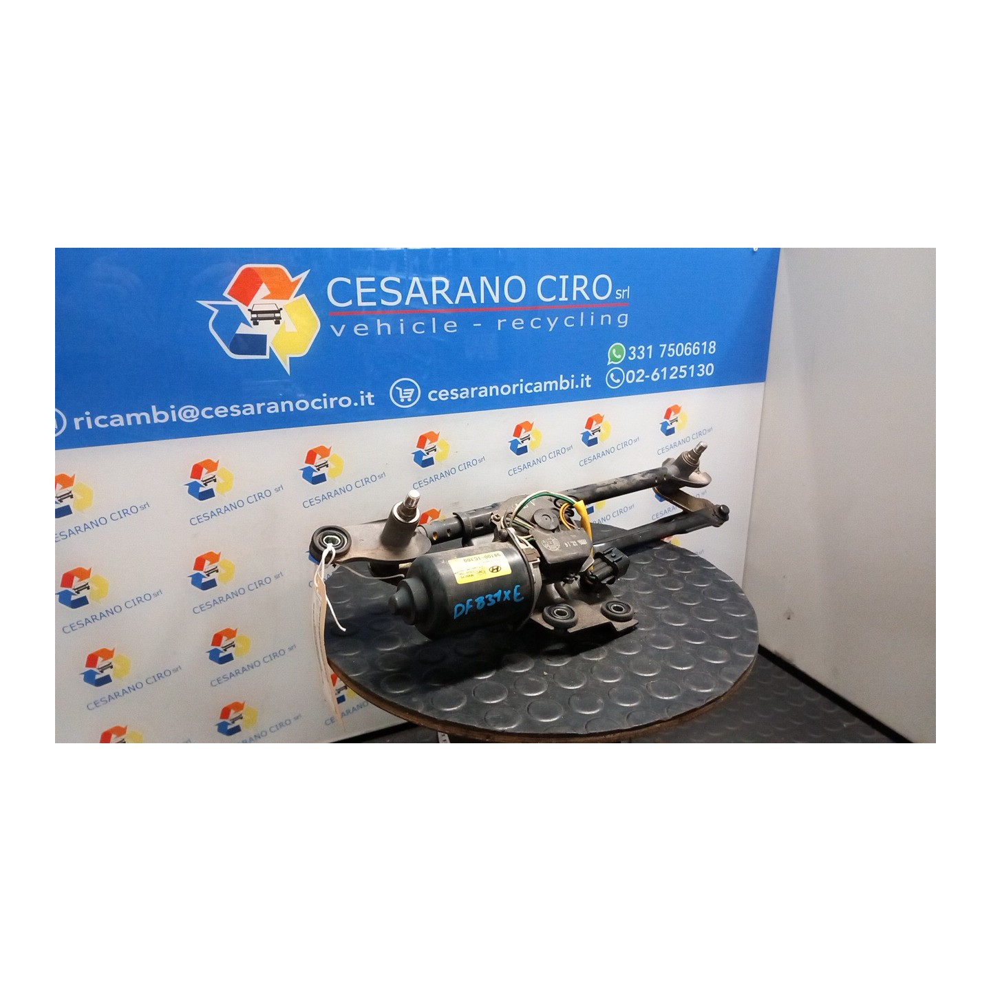 MECCANISMO TERGIPARABREZZA 129 HYUNDAI GETZ (07/02-12/09) D4FA 981201C001