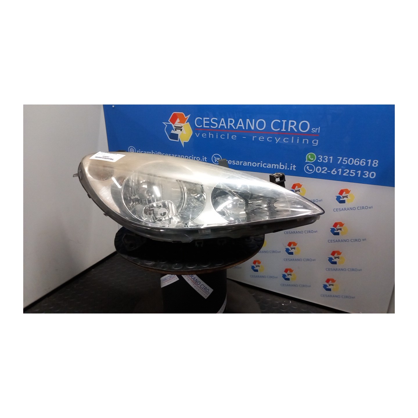PROIETTORE S/FENDINEBBIA VALEO DX. 058 PEUGEOT 307 (04/01-12/06) RHY 6205Z2