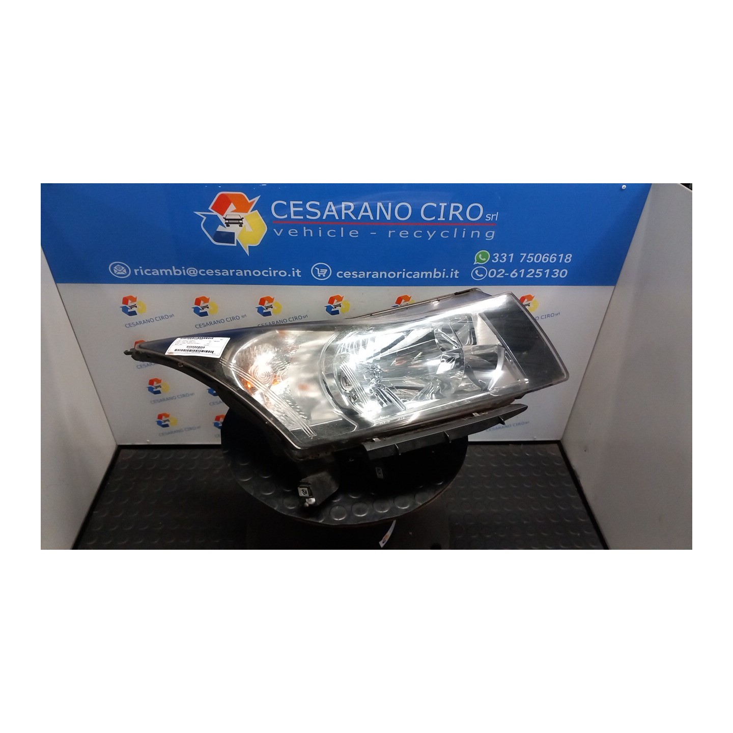 PROIETTORE DX. 066 CHEVROLET (DAEWOO) CRUZE (J300) (04/09-12/14) Z20S1 96828235