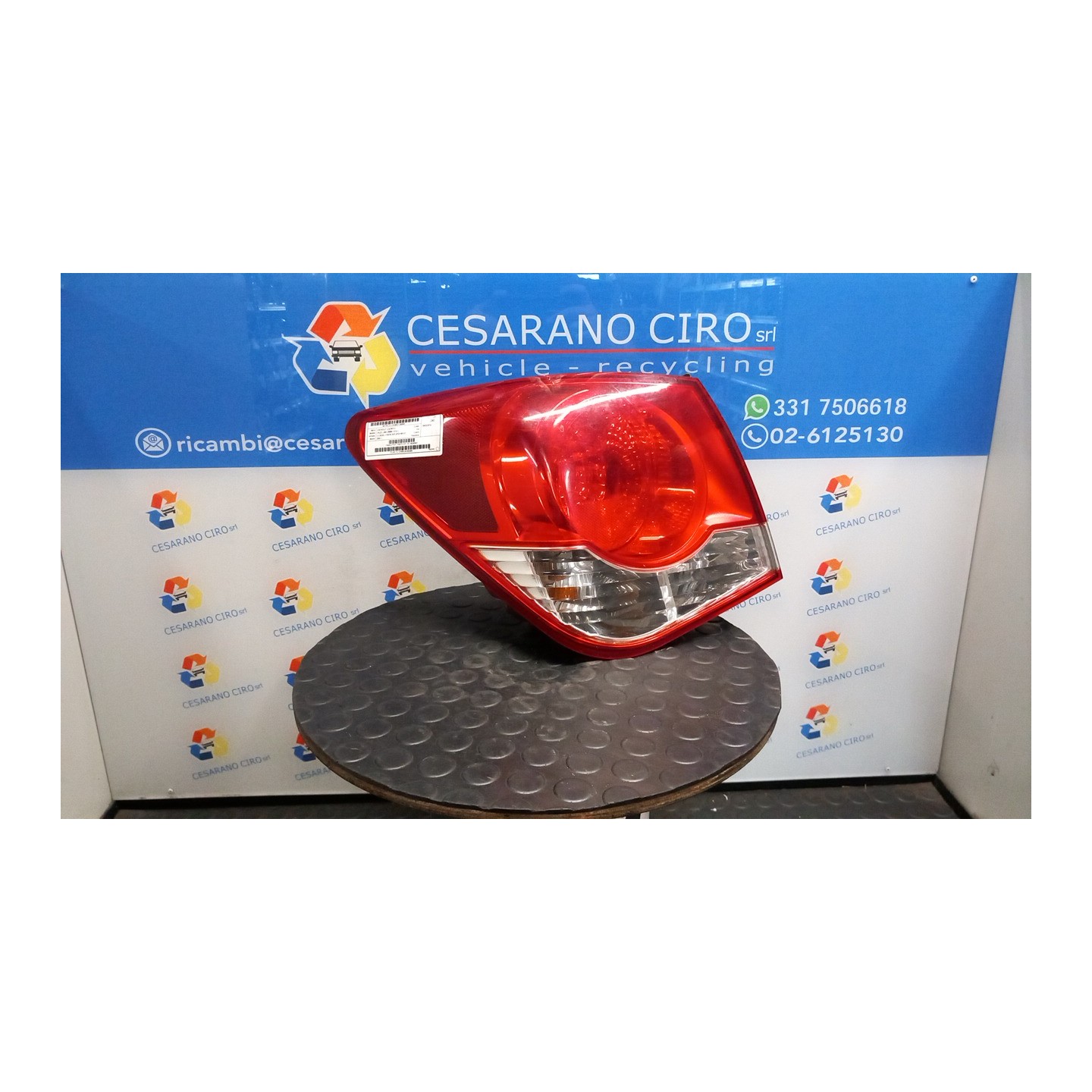 FANALE POST. PARTE EST. SX. 068 CHEVROLET (DAEWOO) CRUZE (J300) (04/09-12/14) Z20S1 95393941