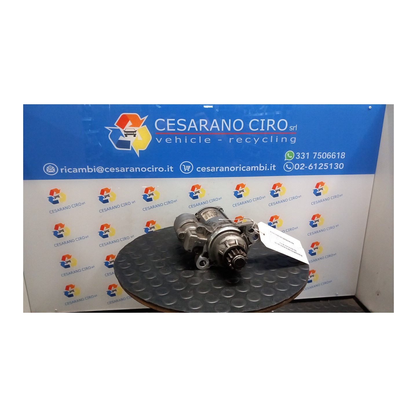 MOTORINO AVVIAMENTO 1,1KW BOSCH ROTAZ. 087 VOLKSWAGEN UP! (06/16-) CHY 02M911021HX