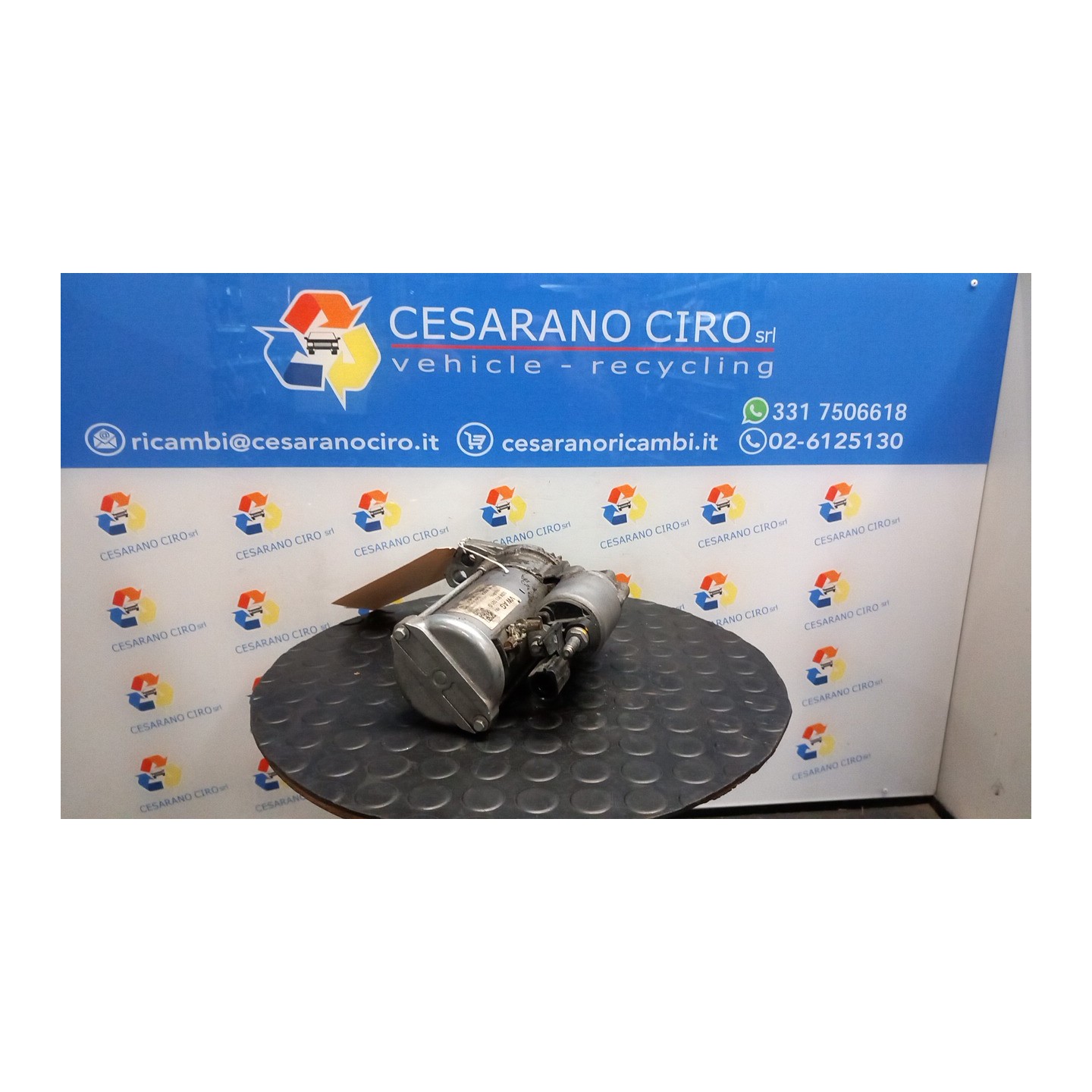 MOTORINO AVVIAMENTO 1,1KW BOSCH ROTAZ. 087 VOLKSWAGEN UP! (06/16-) CHY 02M911021HX