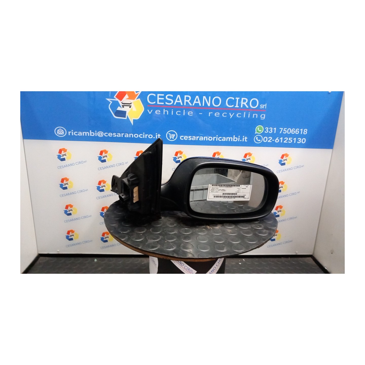 RETROVISORE EST. REGOLAZ. ELETTR. INTEL.RECL.ELETTR. DX. 010 SAAB 9.3 2A SERIE (08/02-) Z18XE 12798098
