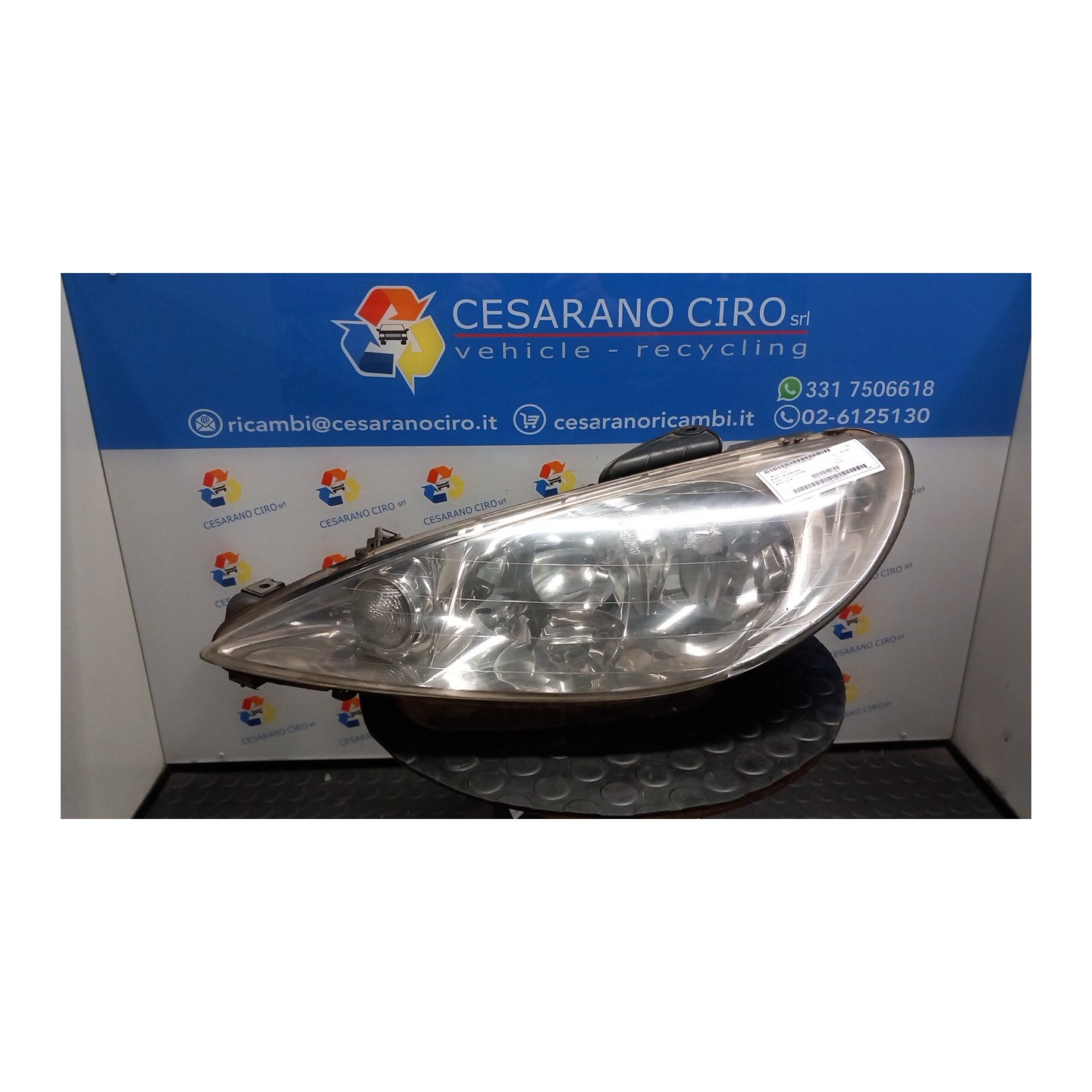 PROIETTORE SX. 037 PEUGEOT 206 (09/98-06/09) KFW 6204S7