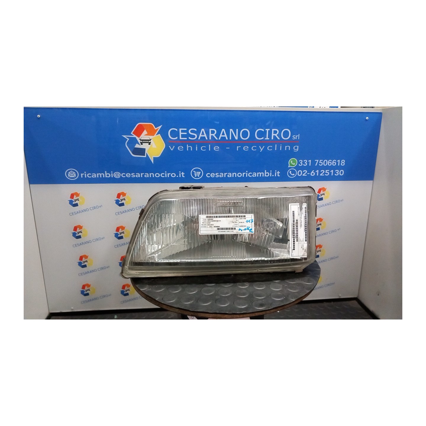 PROIETTORE SX. 055 FIAT DUCATO (PE) (05/94-05/98) 814067 1301150080