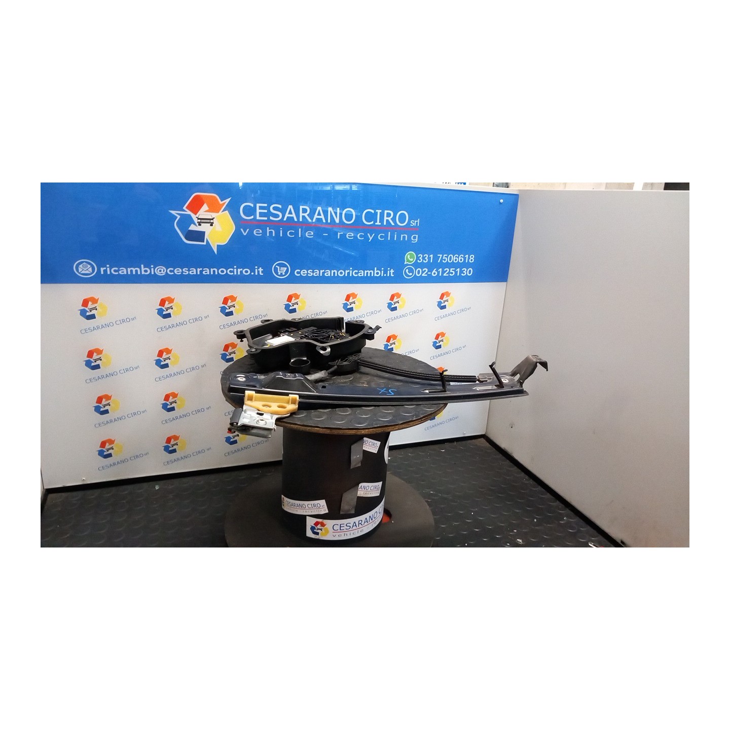 ALZACRISTALLO PORTA POST. SX. 065 SEAT IBIZA (6J) (05/08-03/13) BZG 6J4839461