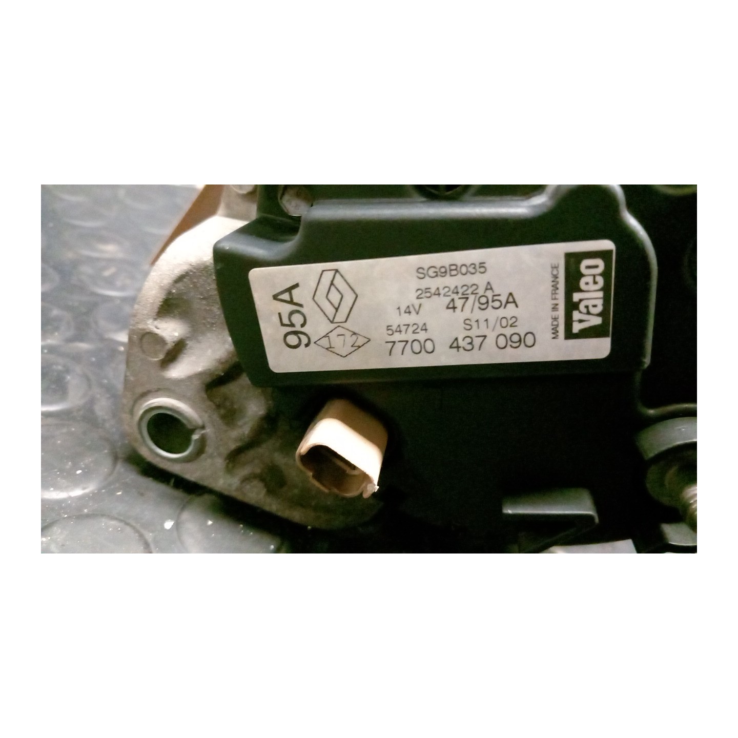 ALTERNATORE VALEO 003 RENAULT CLIO 2A SERIE (05/01-11/10) D4FB7 8200660044
