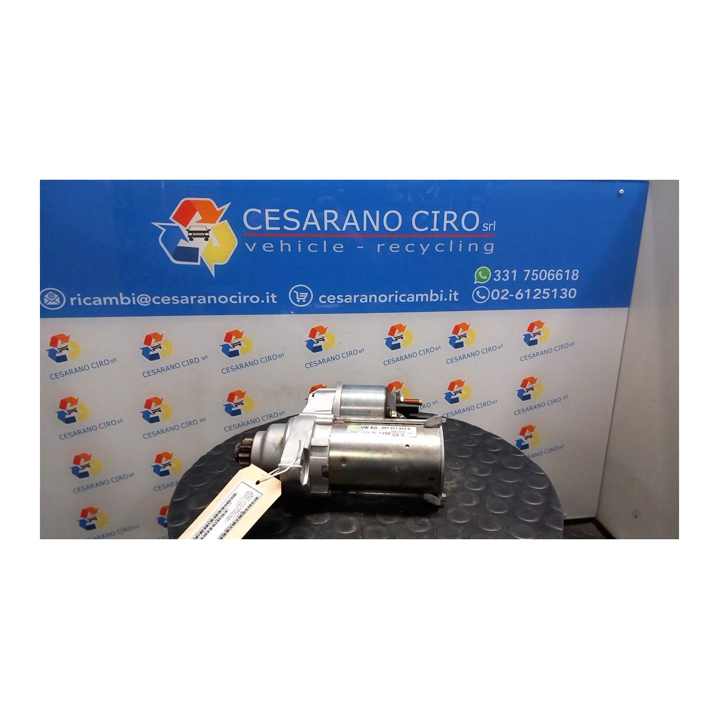 MOTORINO AVVIAMENTO 1,0 KW BOSCH 025 VOLKSWAGEN GOLF (5K/AJ) (09/08-) CGG 02T911023M
