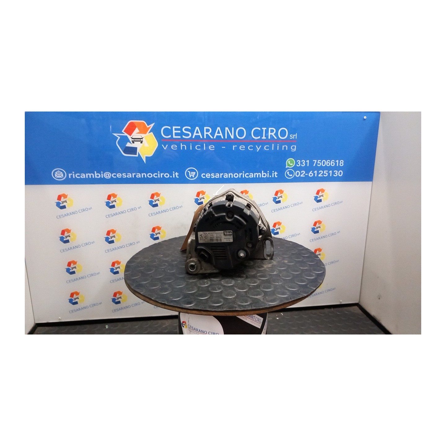 ALTERNATORE VALEO,A11VI98 030 RENAULT TWINGO 1A SERIE (08/98-09/07) D7FF7 7701058244